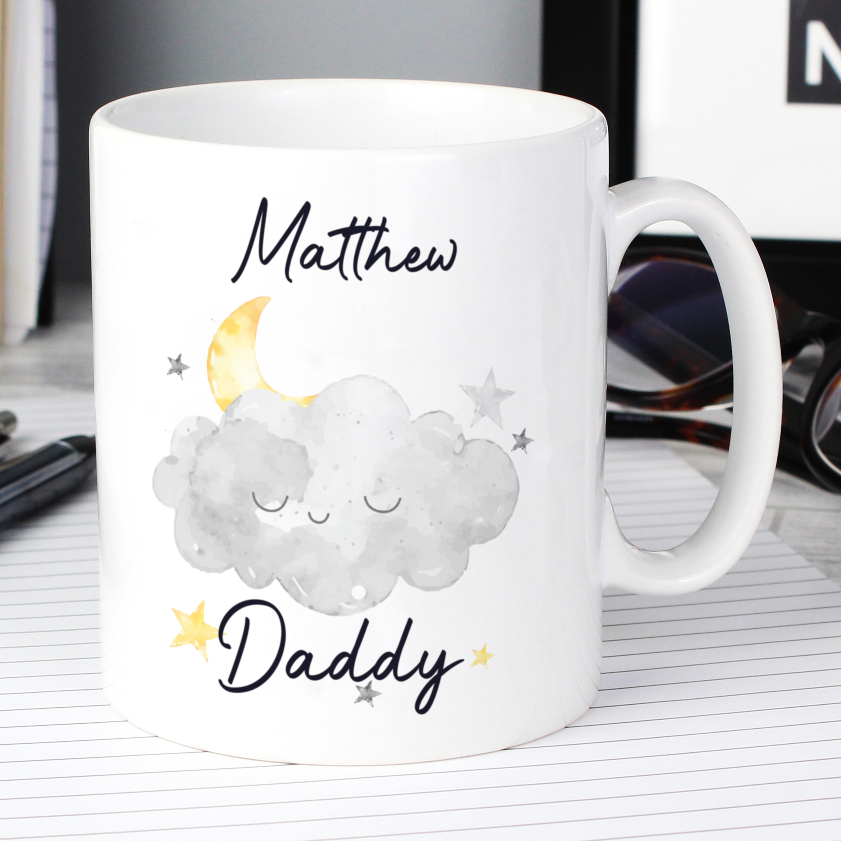 Personalised Daddy Cloud Ceramic Mug