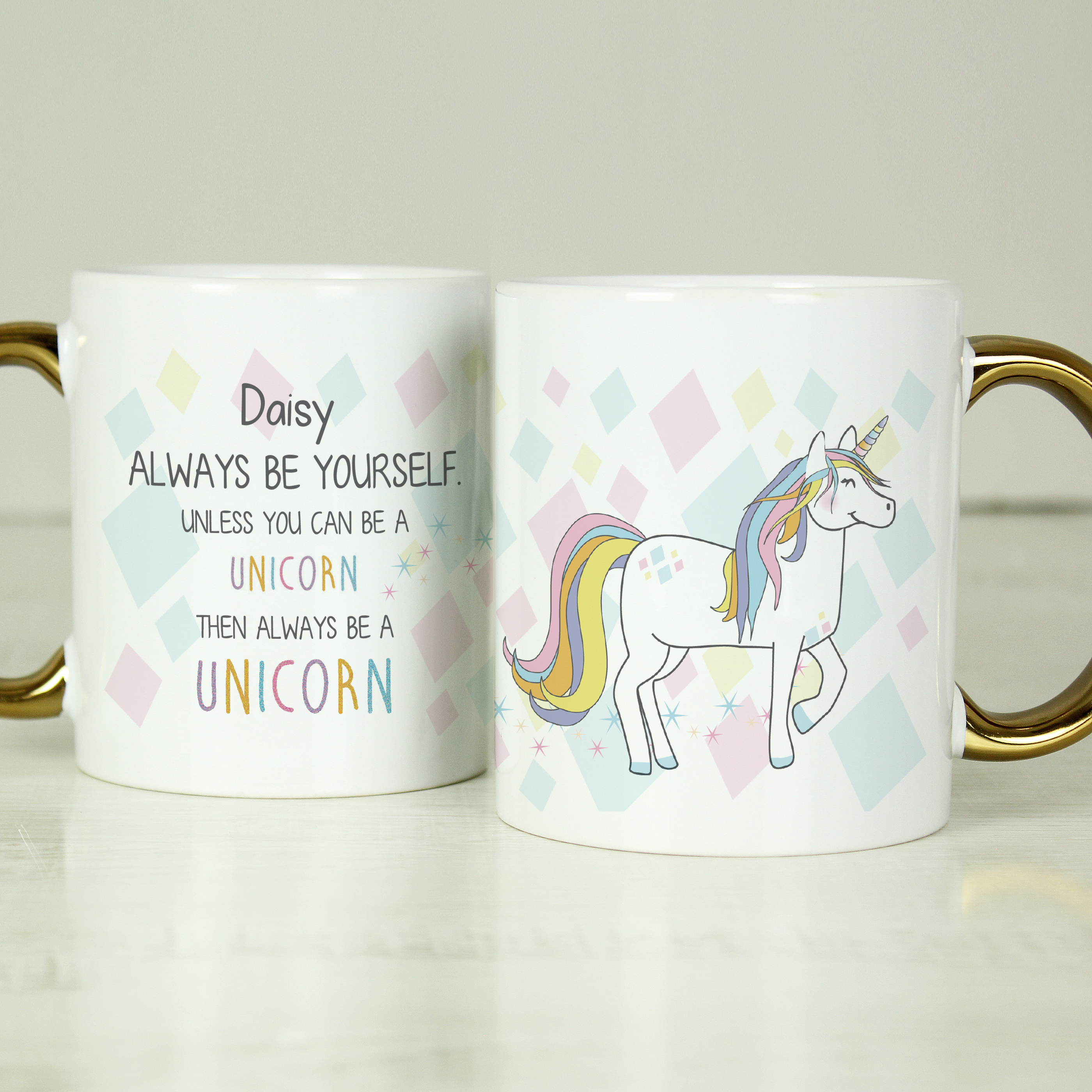 Personalised Unicorn Mug - Custom Ceramic Gift for Her