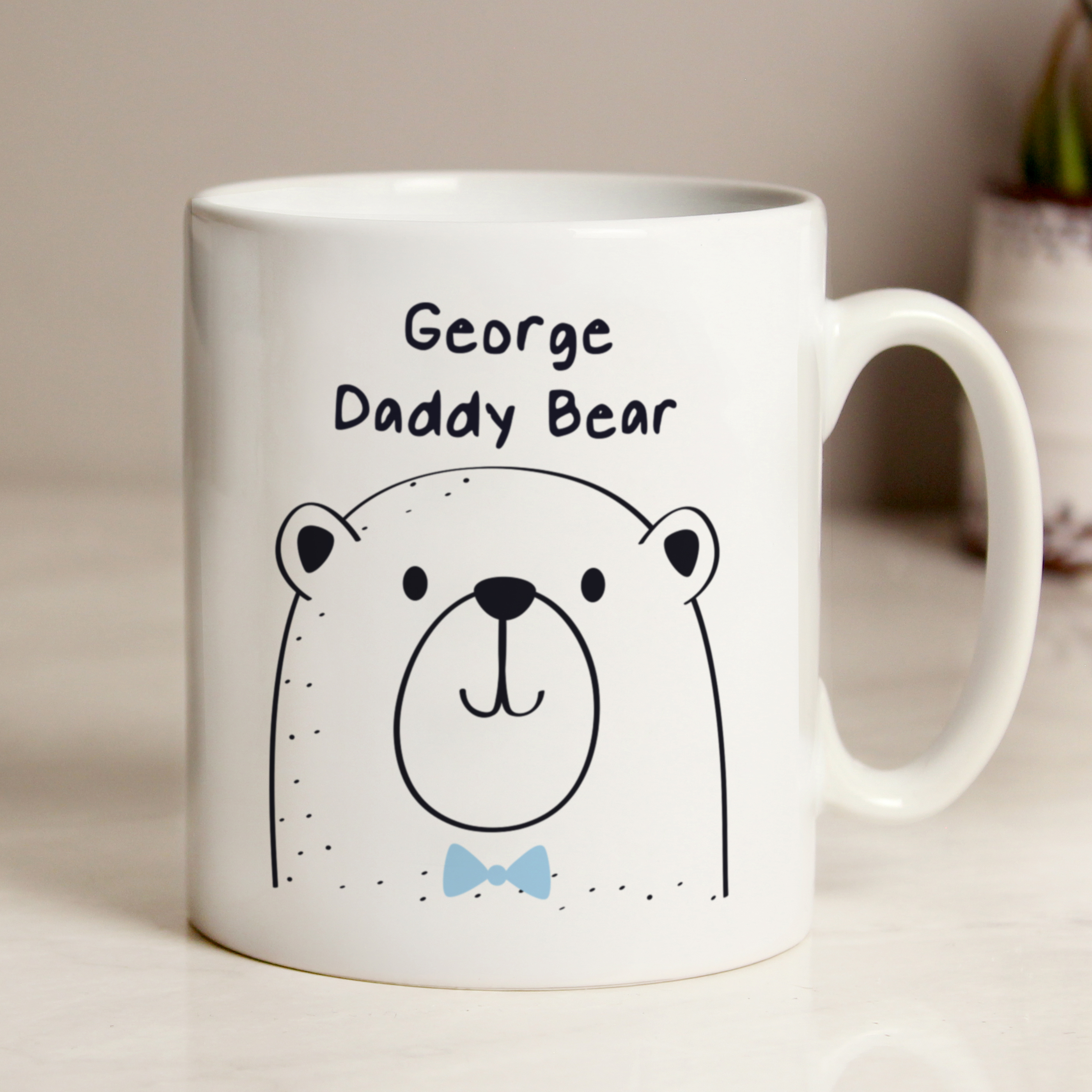 Personalised Daddy Bear Mug - Custom Ceramic Gift for Dad