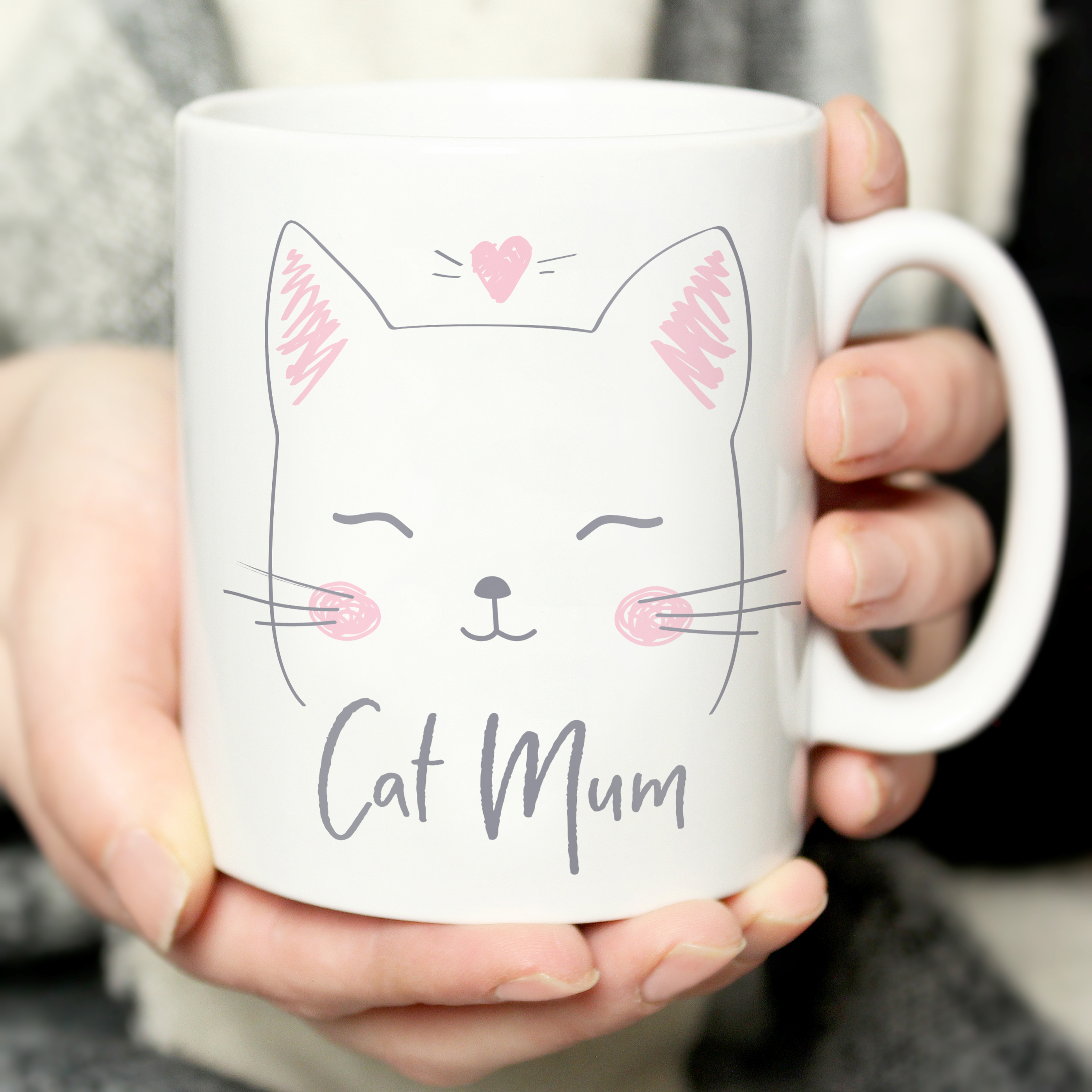 Personalised Cat Mum Mug - Custom Ceramic Gift
