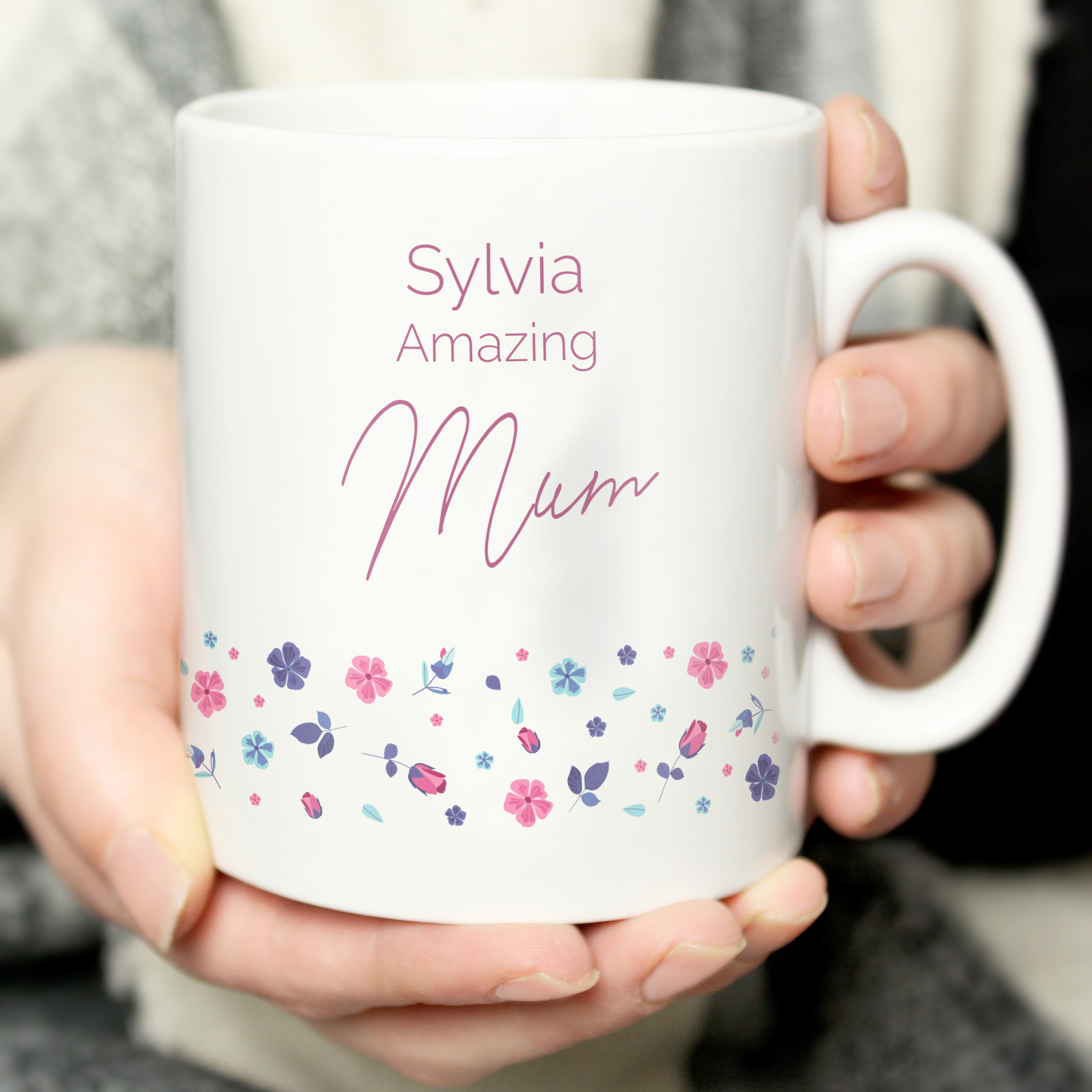 Personalised Amazing Floral Ceramic Mug
