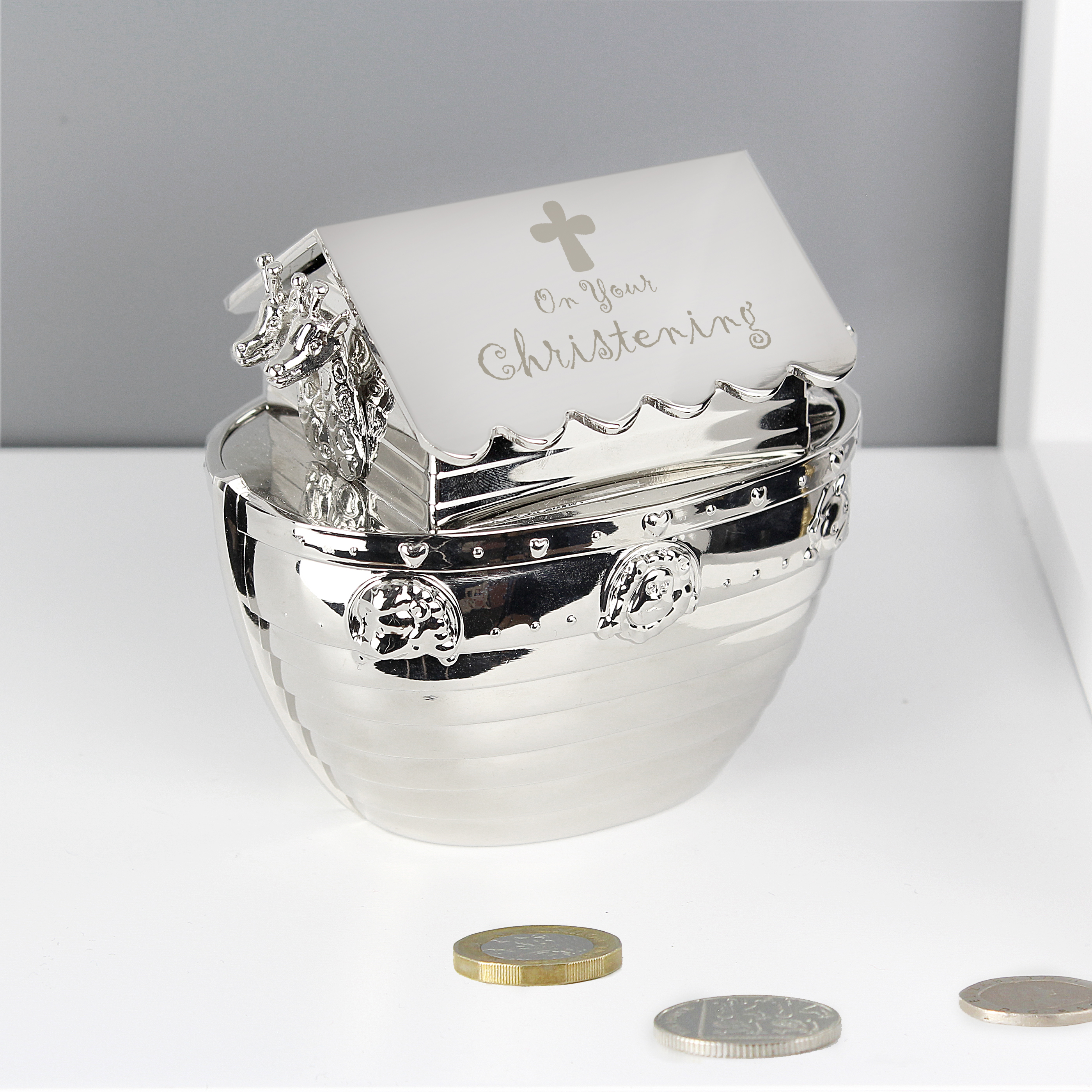 Personalised Noah's Ark Money Box for Christening | Every Gift Gives
