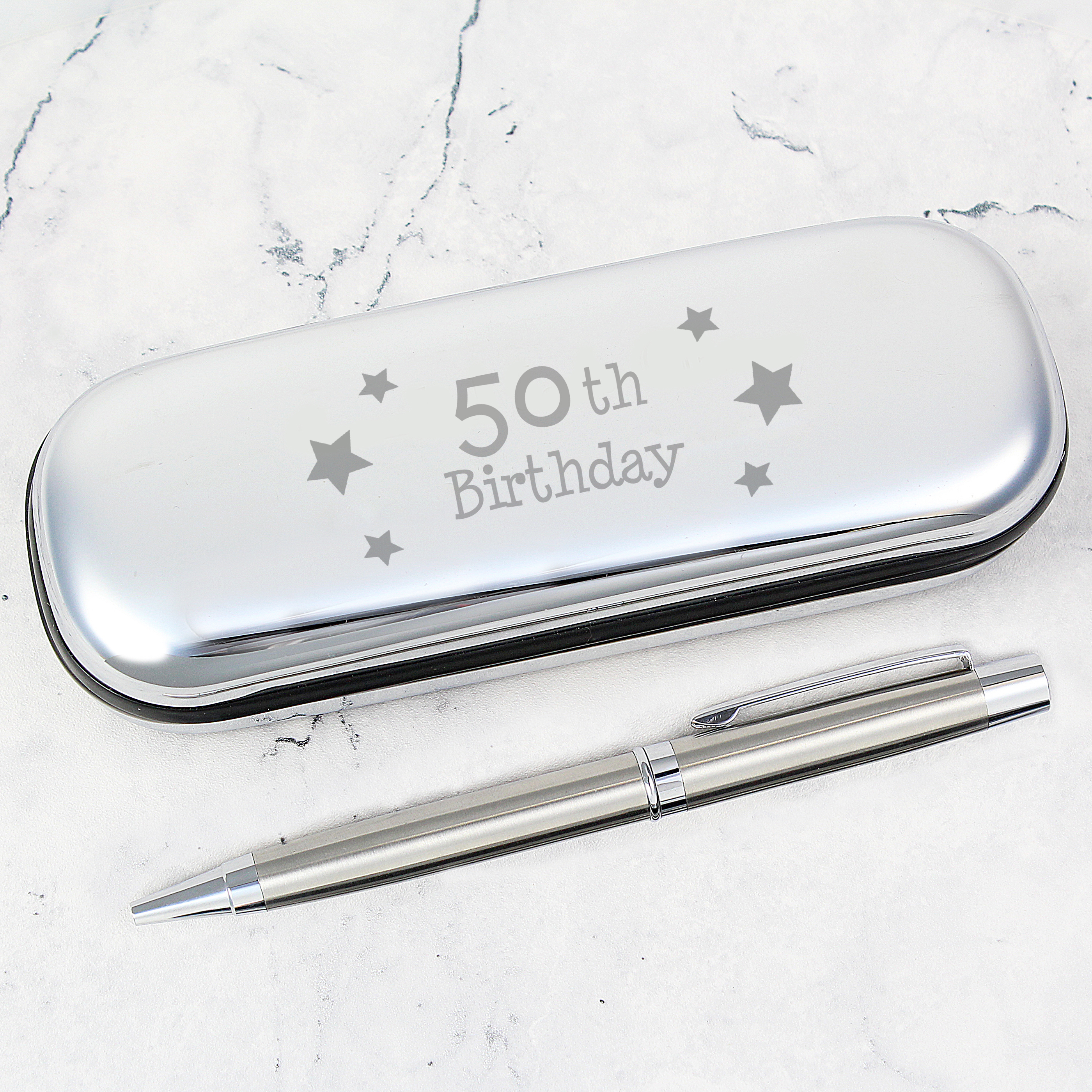 Personalised 50th Birthday Pen & Box Set