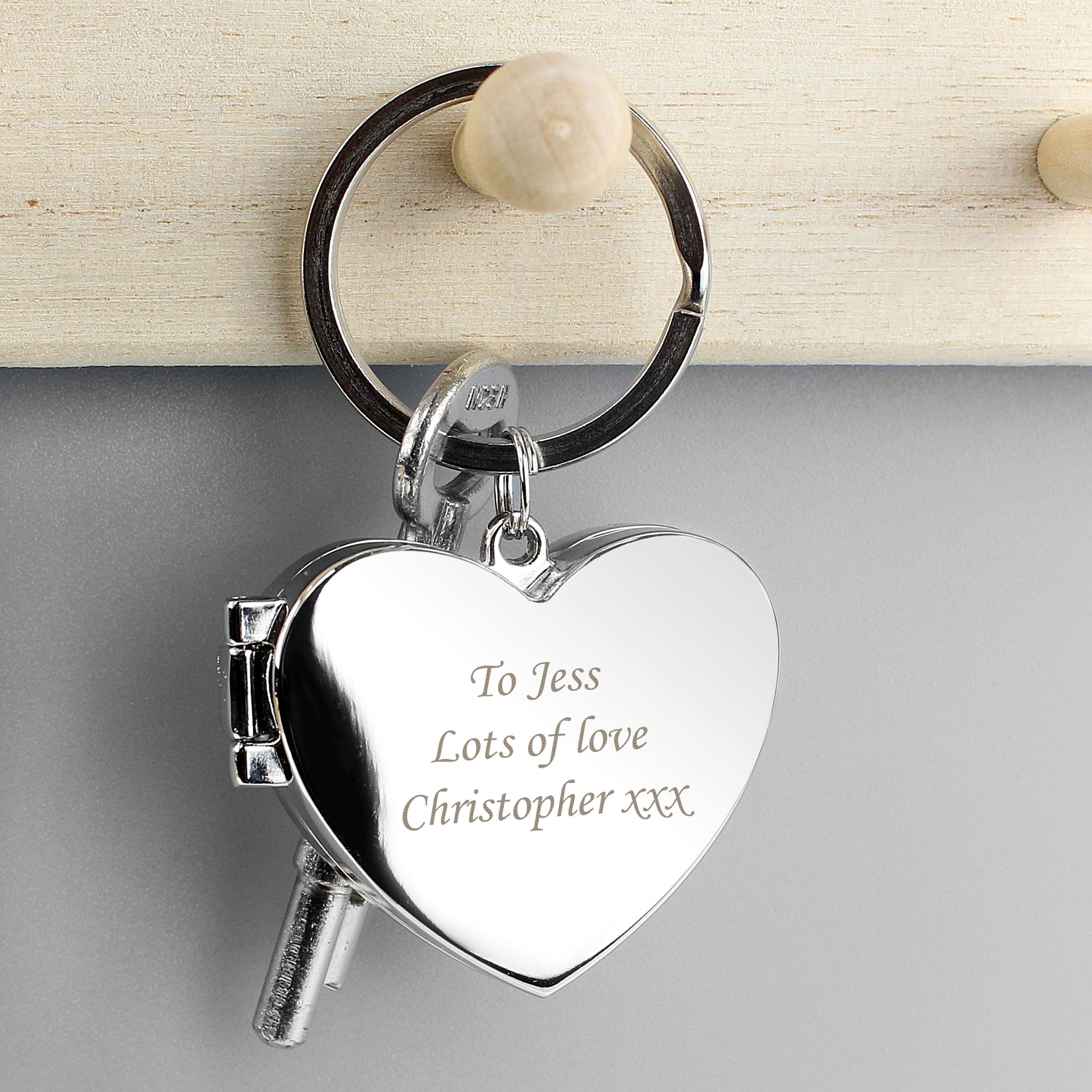 Personalised Heart Photoframe Keyring | Custom Gift