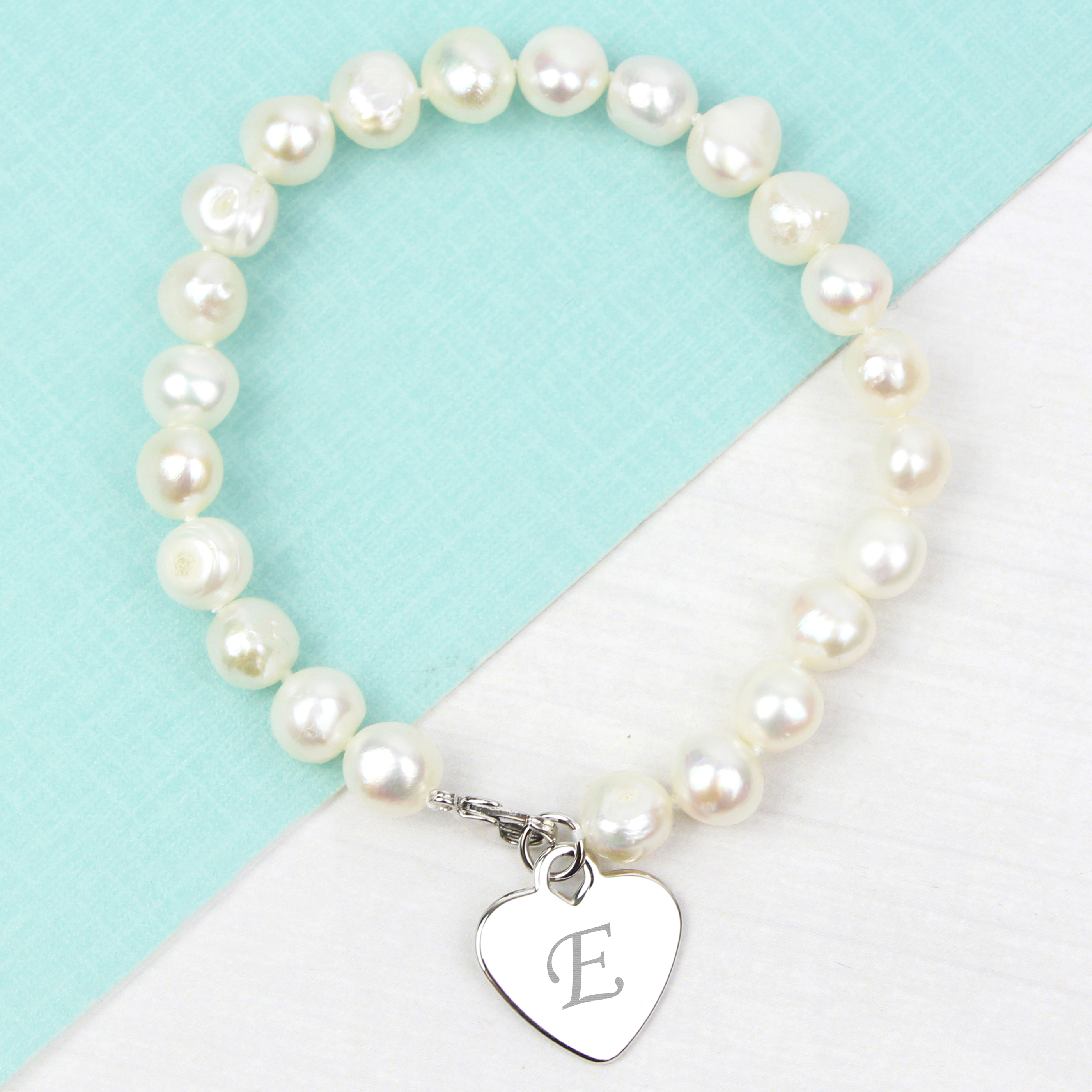 Personalised Initial Freshwater Pearl Bracelet