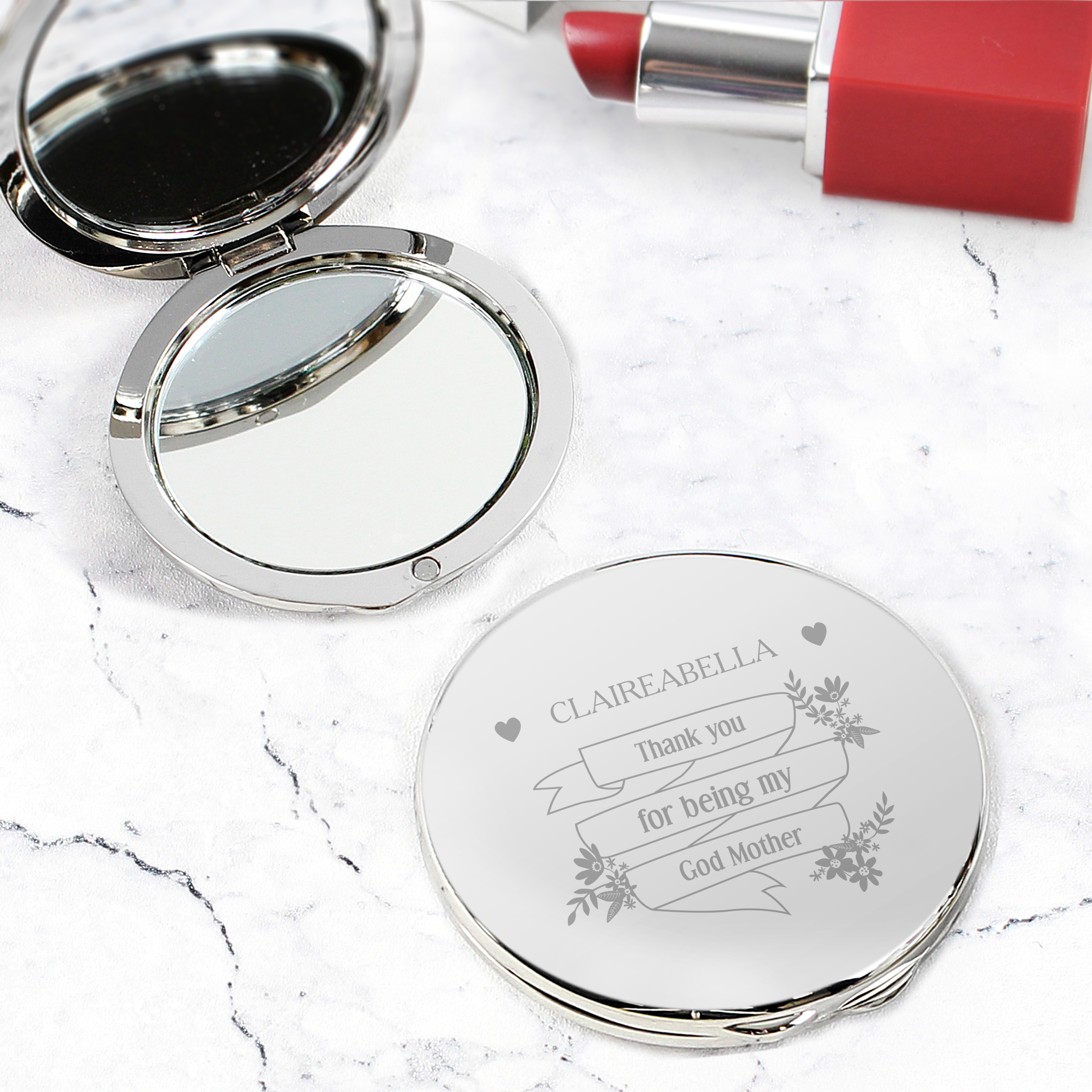 Personalised Garden Bloom Compact Mirror | Every Gift Gives