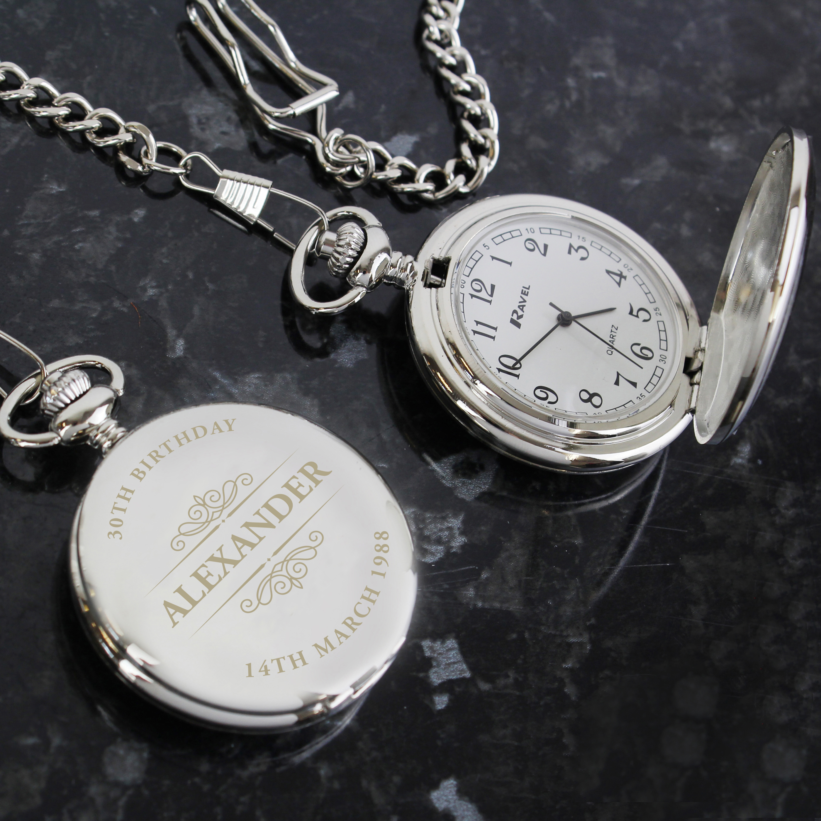 Personalised Classic Pocket Fob Watch | Engraved Gift