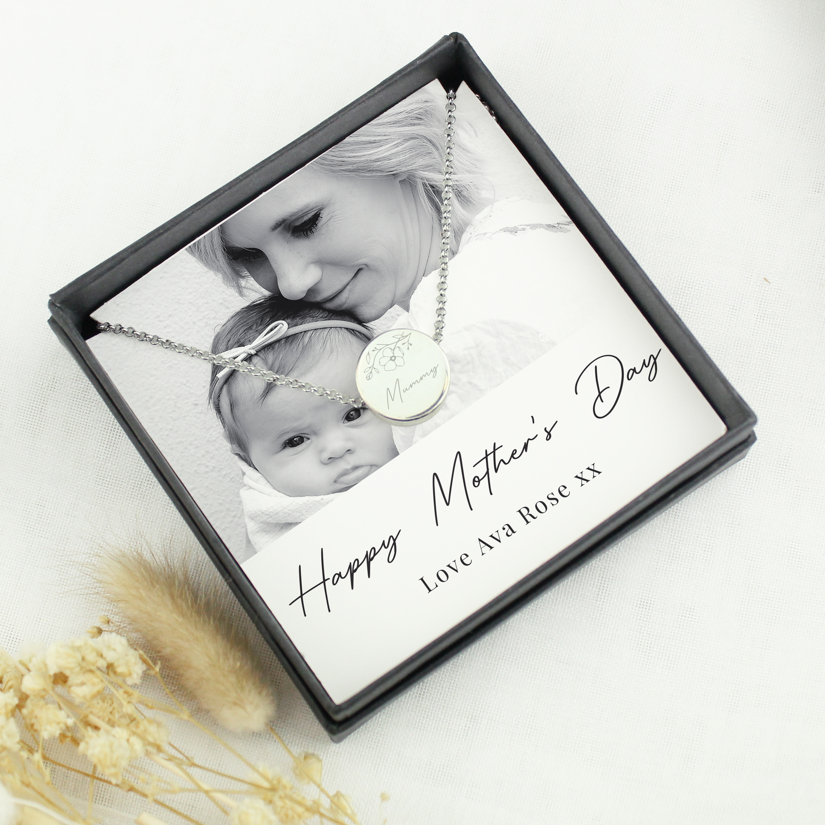 Personalised Photo Upload Necklace with Gift Box - Custom Jewellery