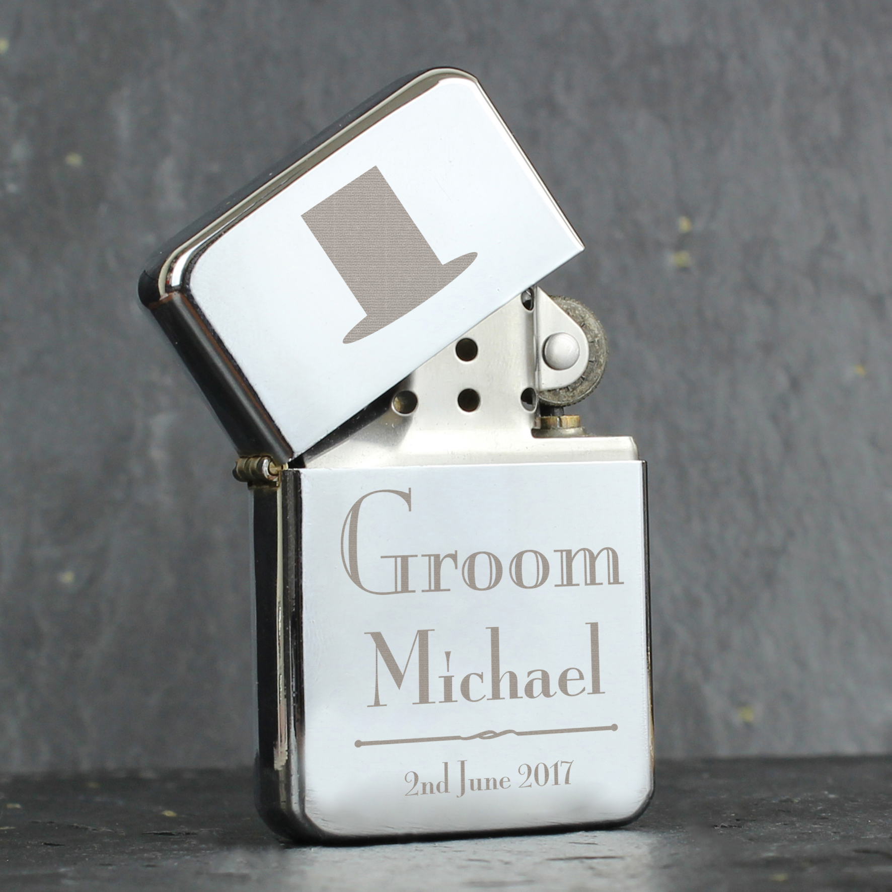 Personalised Decorative Wedding Groom Lighter | Custom Gift
