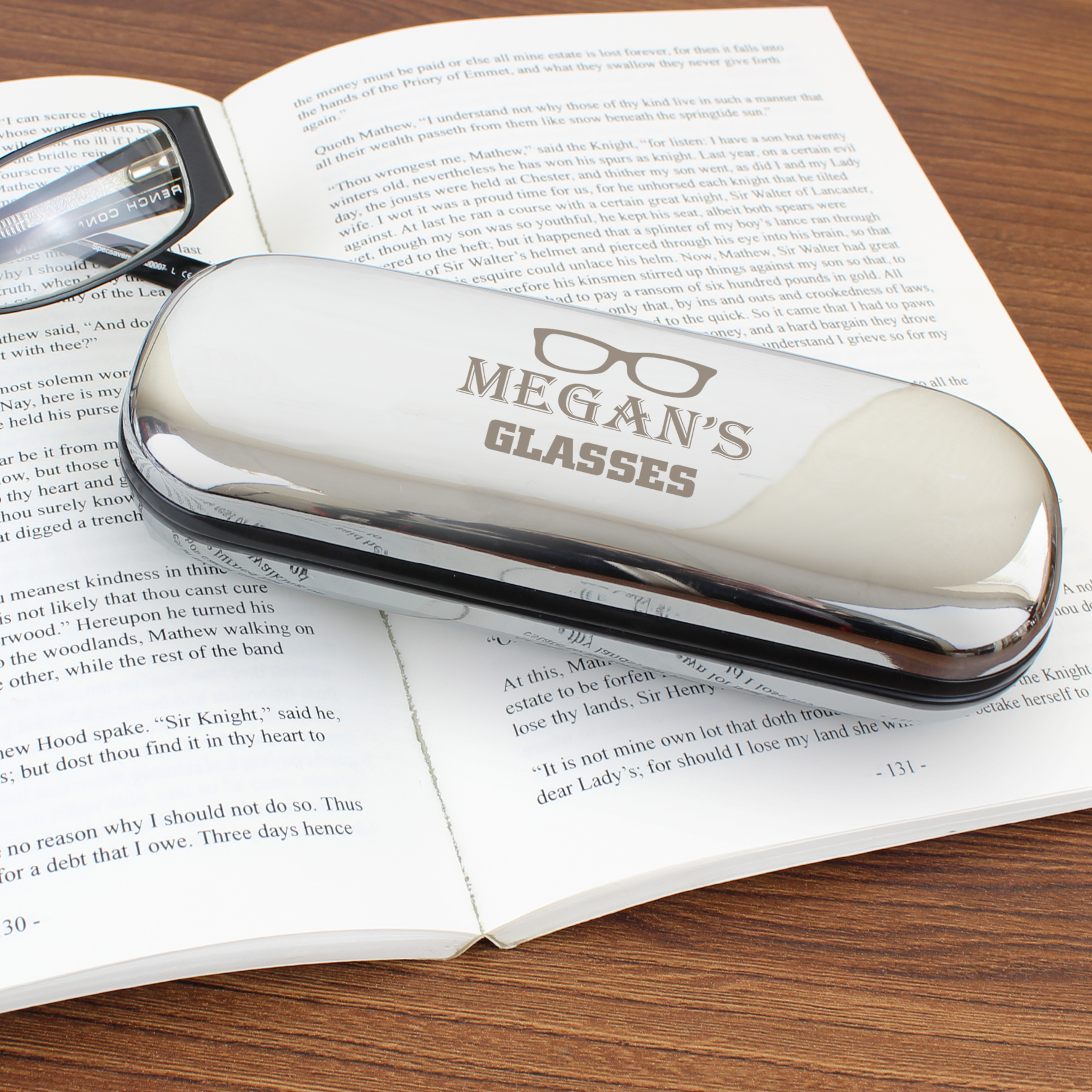 Personalised Glasses Motif Glasses Case | Custom Gift