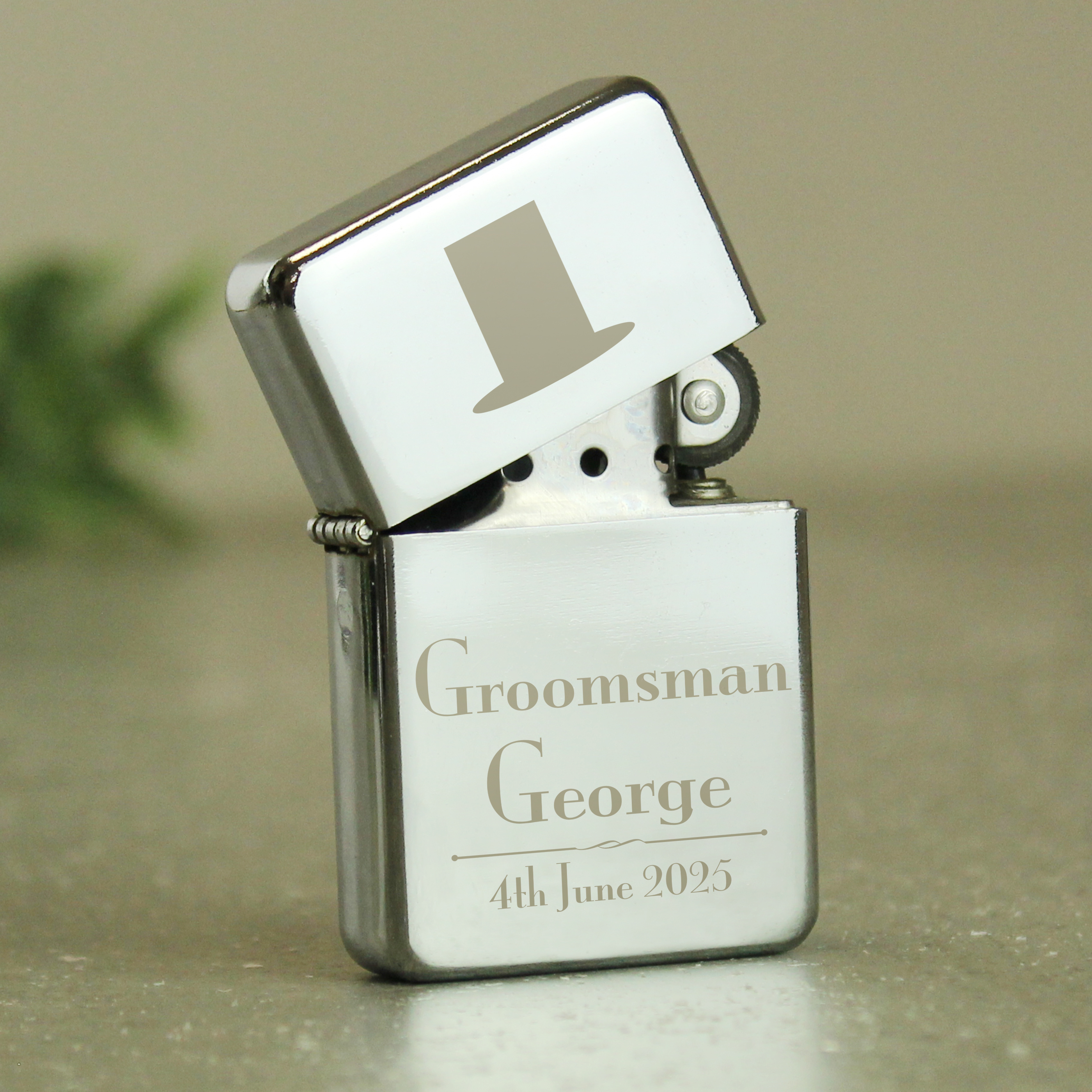 Personalised Groomsman Lighter | Engraved Wedding Keepsake Gift