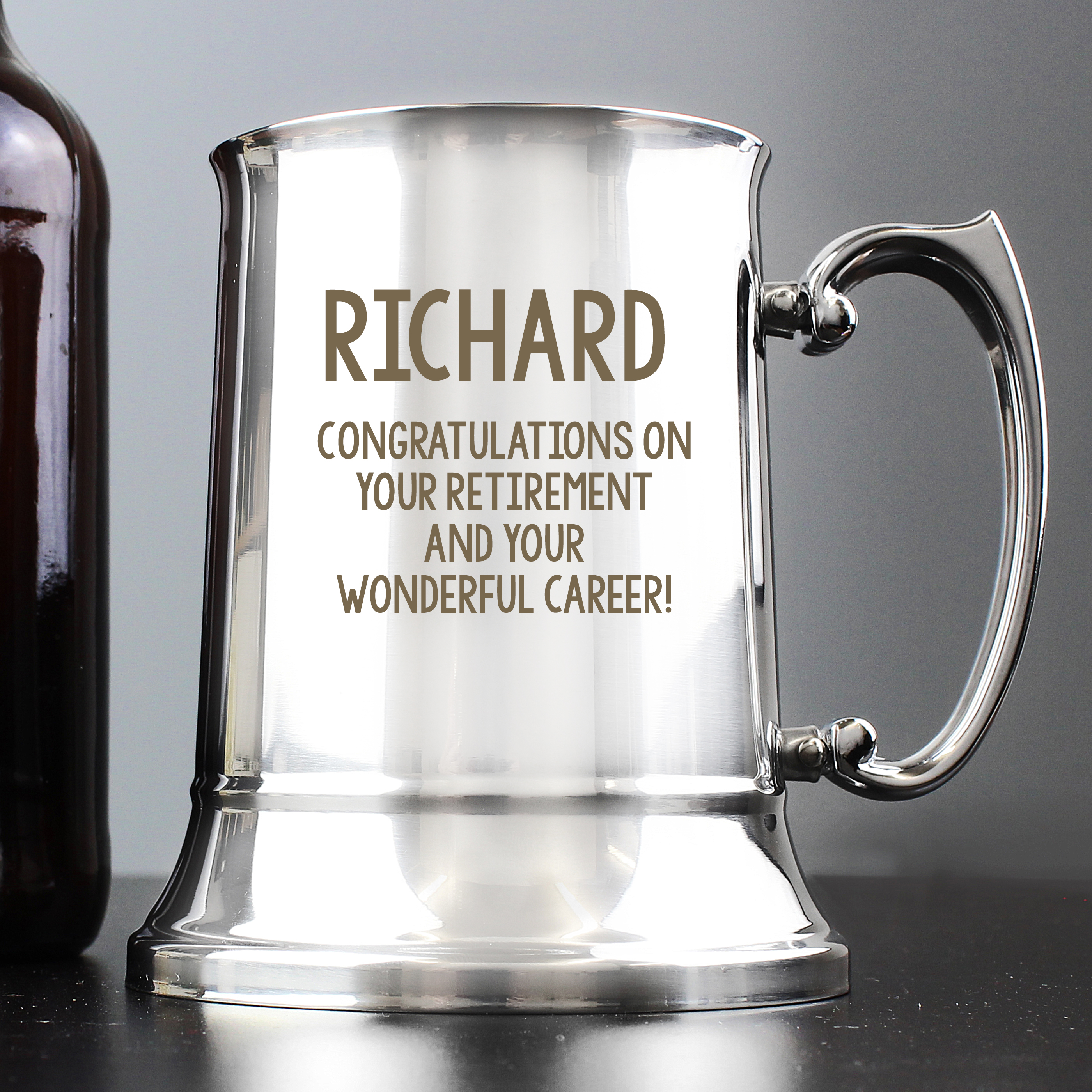 Personalised Stainless Steel Tankard for Him