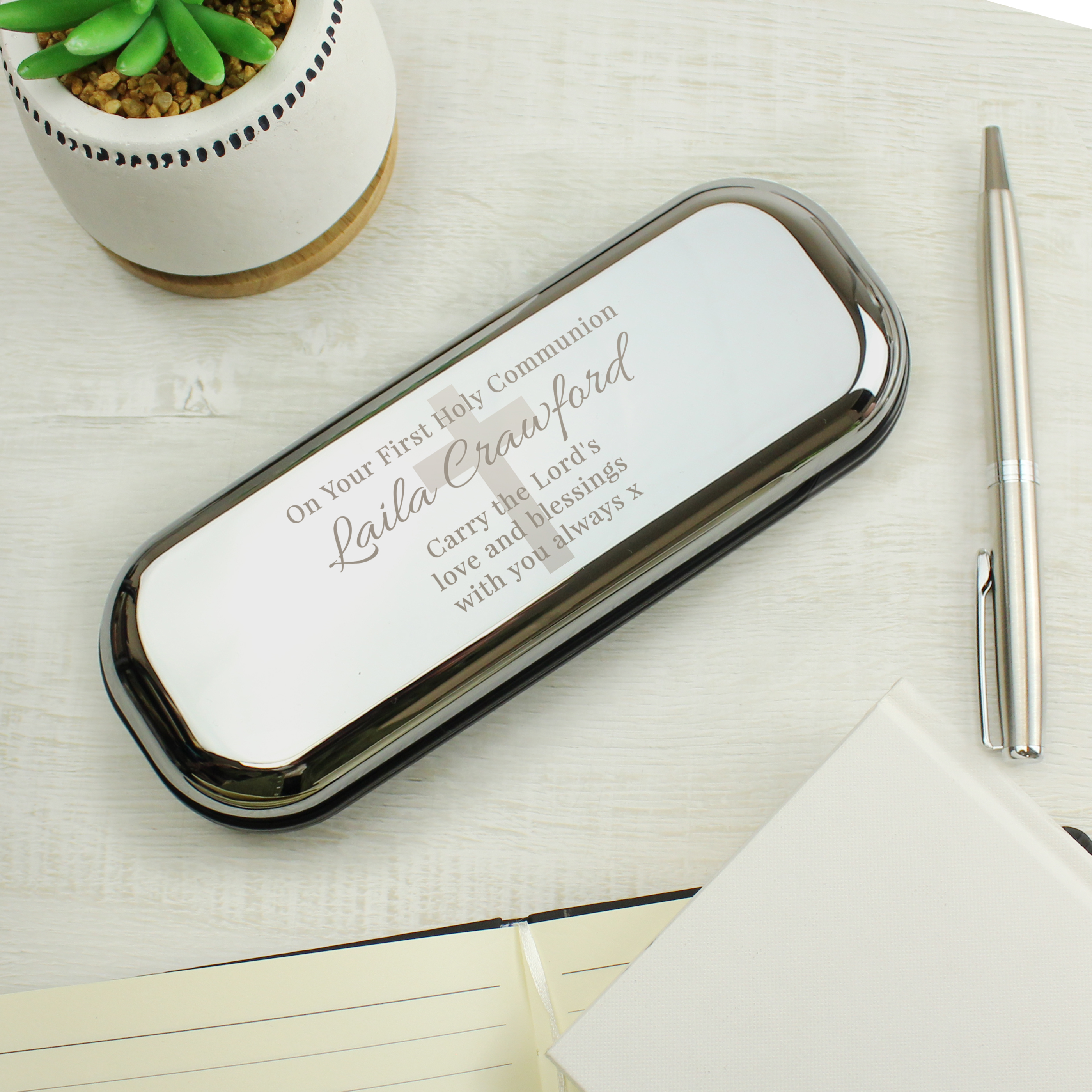 Personalised Religious Pen and Box Set | Custom Engraved Gift
