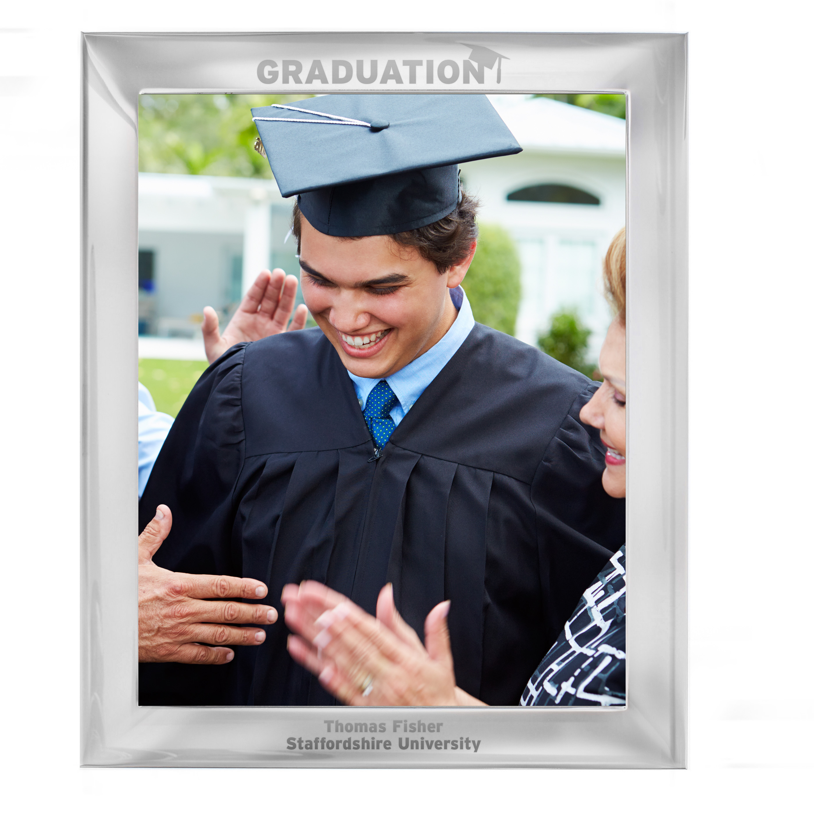 Personalised Silver Graduation 8x10 Photo Frame