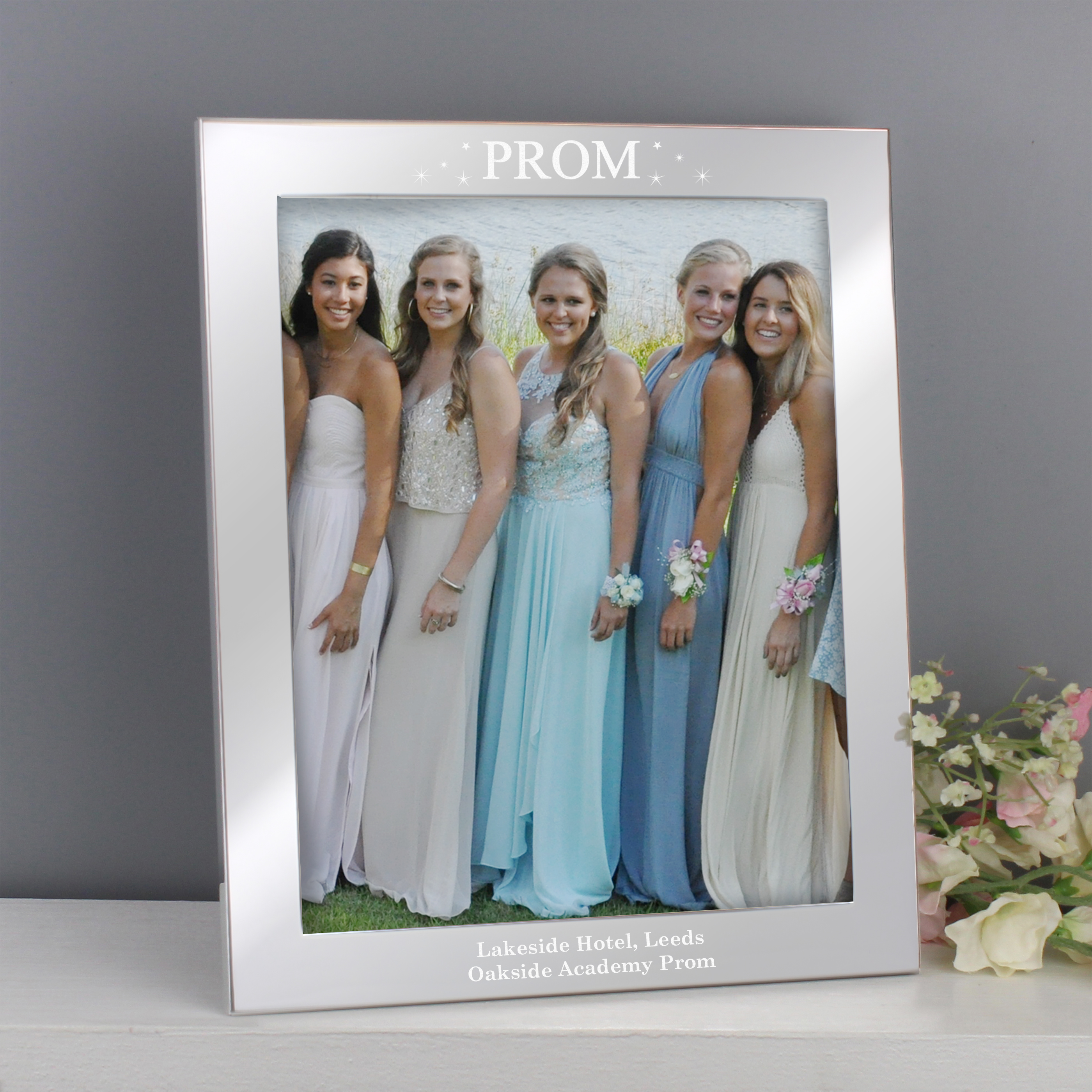 Personalised Prom Night Silver Photo Frame 10x8