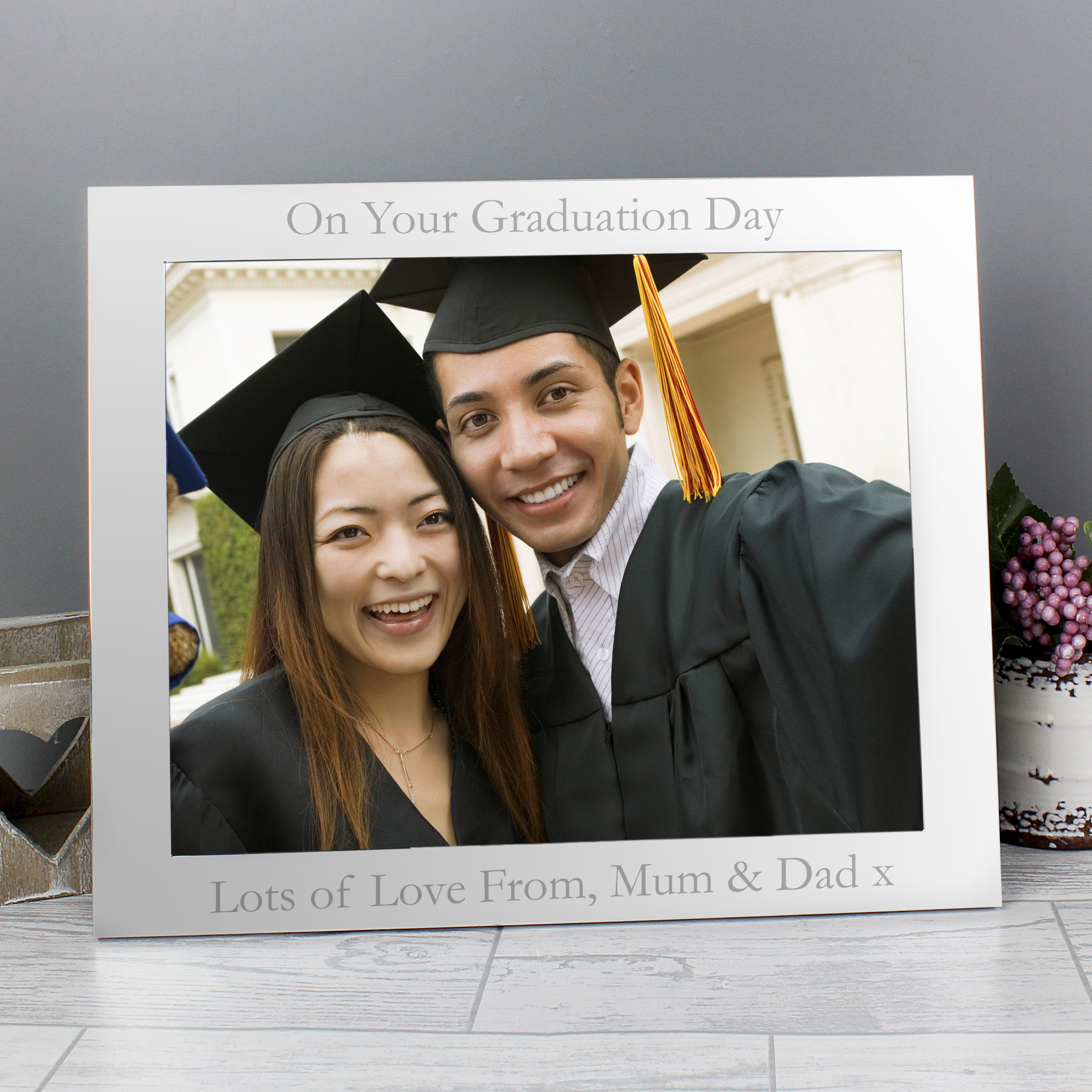 Personalised 10x8 Silver Photo Frame - Landscape