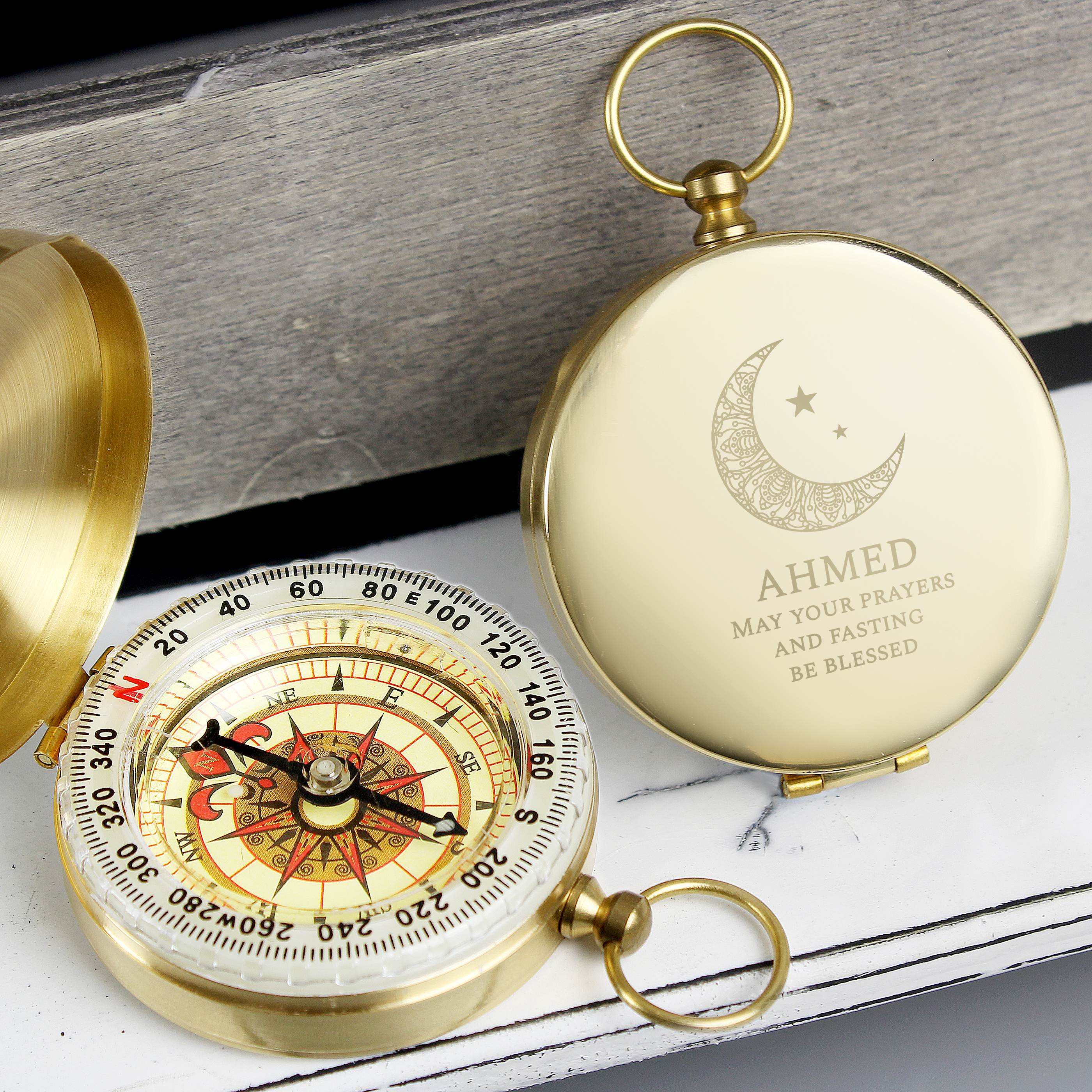 Personalised Eid Compass | Custom Engraved Ramadan Keepsake