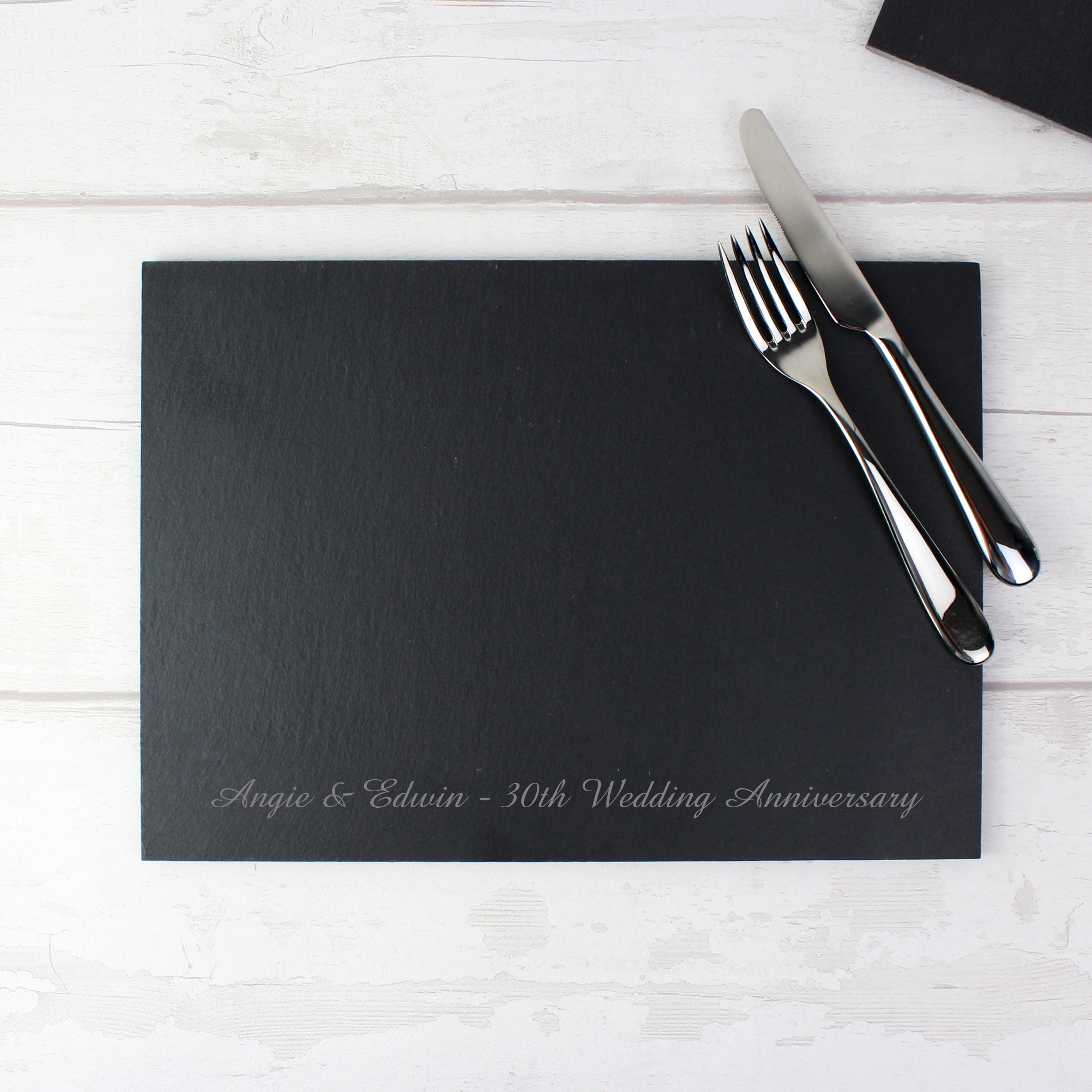 Personalised Engraved Slate Placemat | Unique Gift