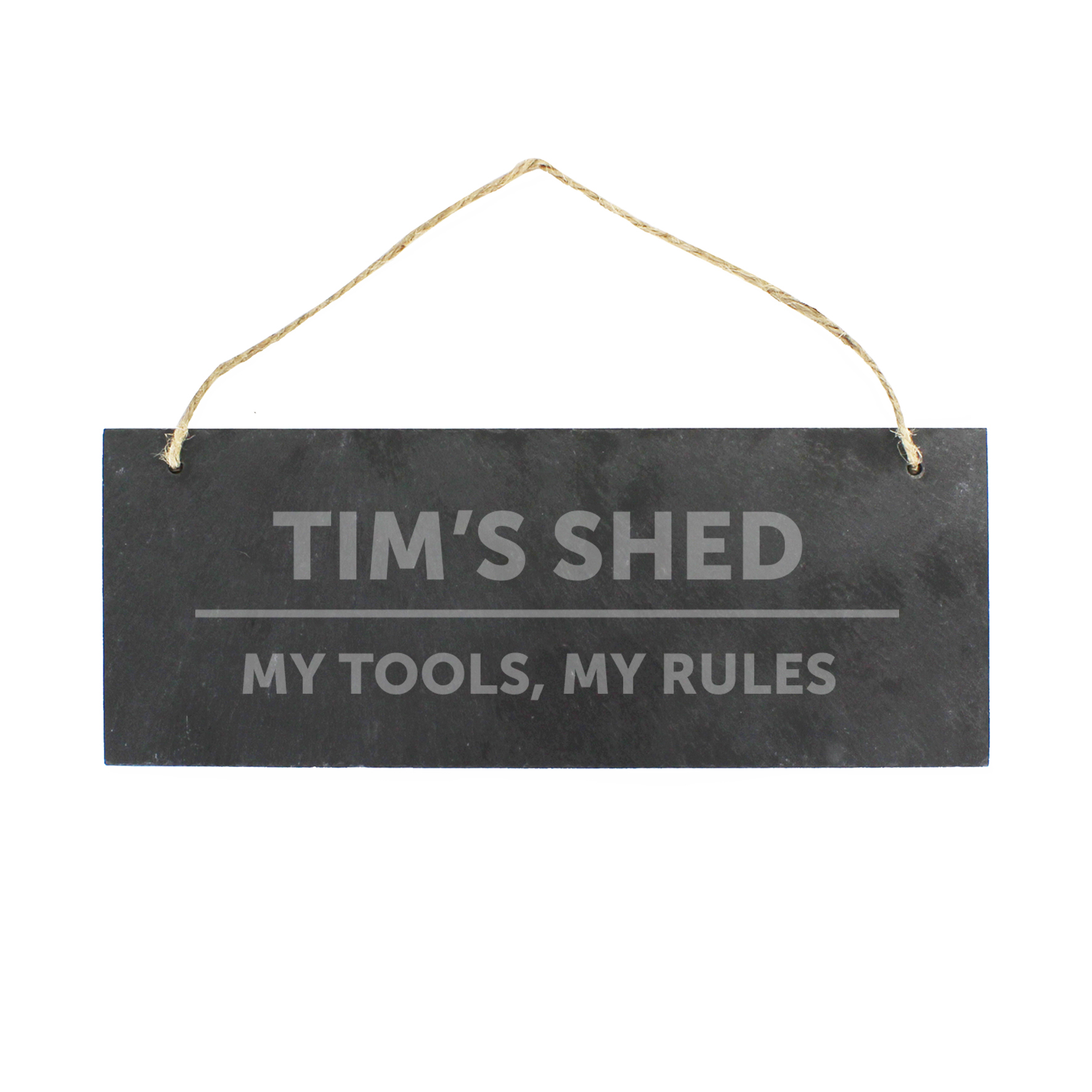 Personalised Bold Design Hanging Slate Plaque | Custom Decor