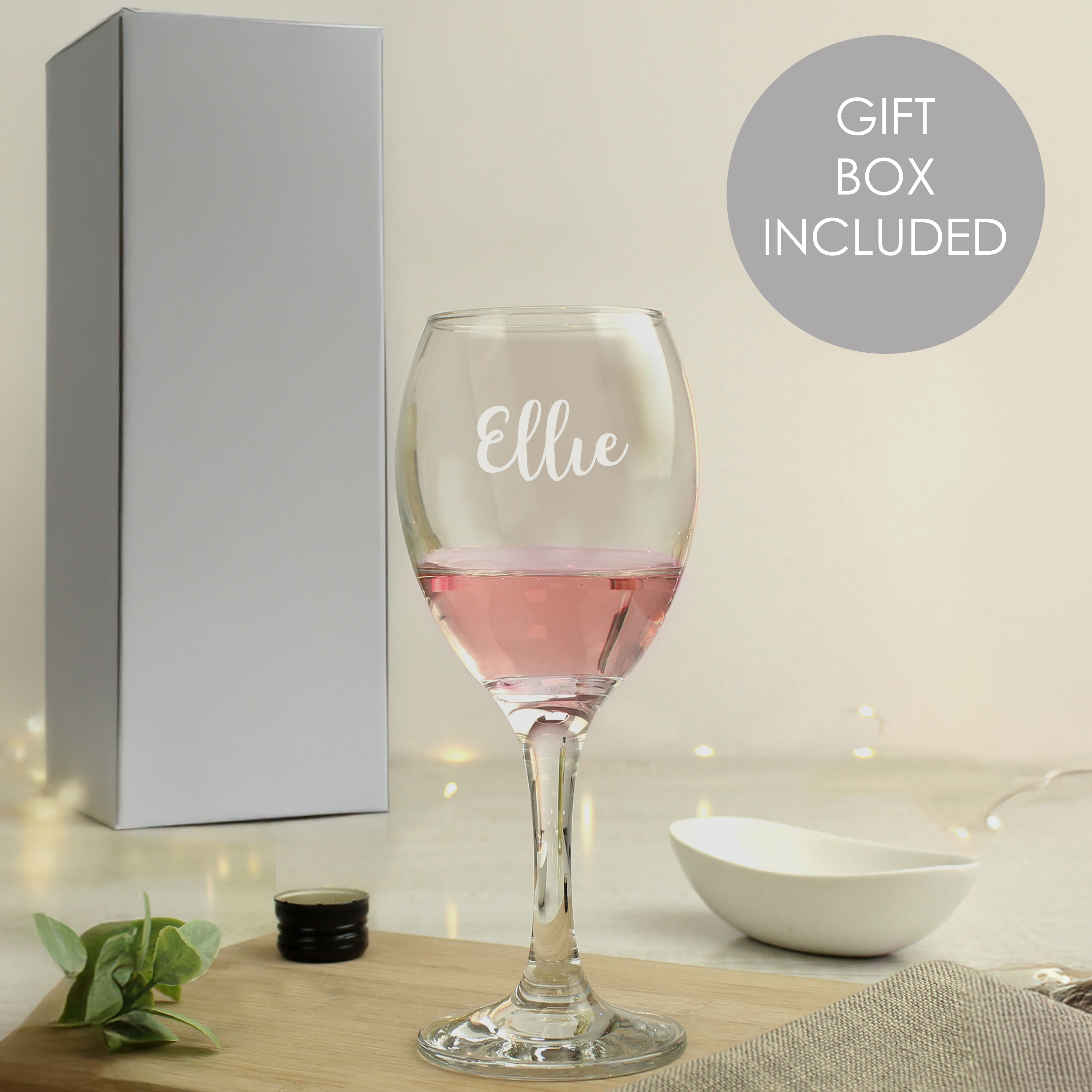 Personalised Name Engraved Wine Glass | Gift for Wine Lovers