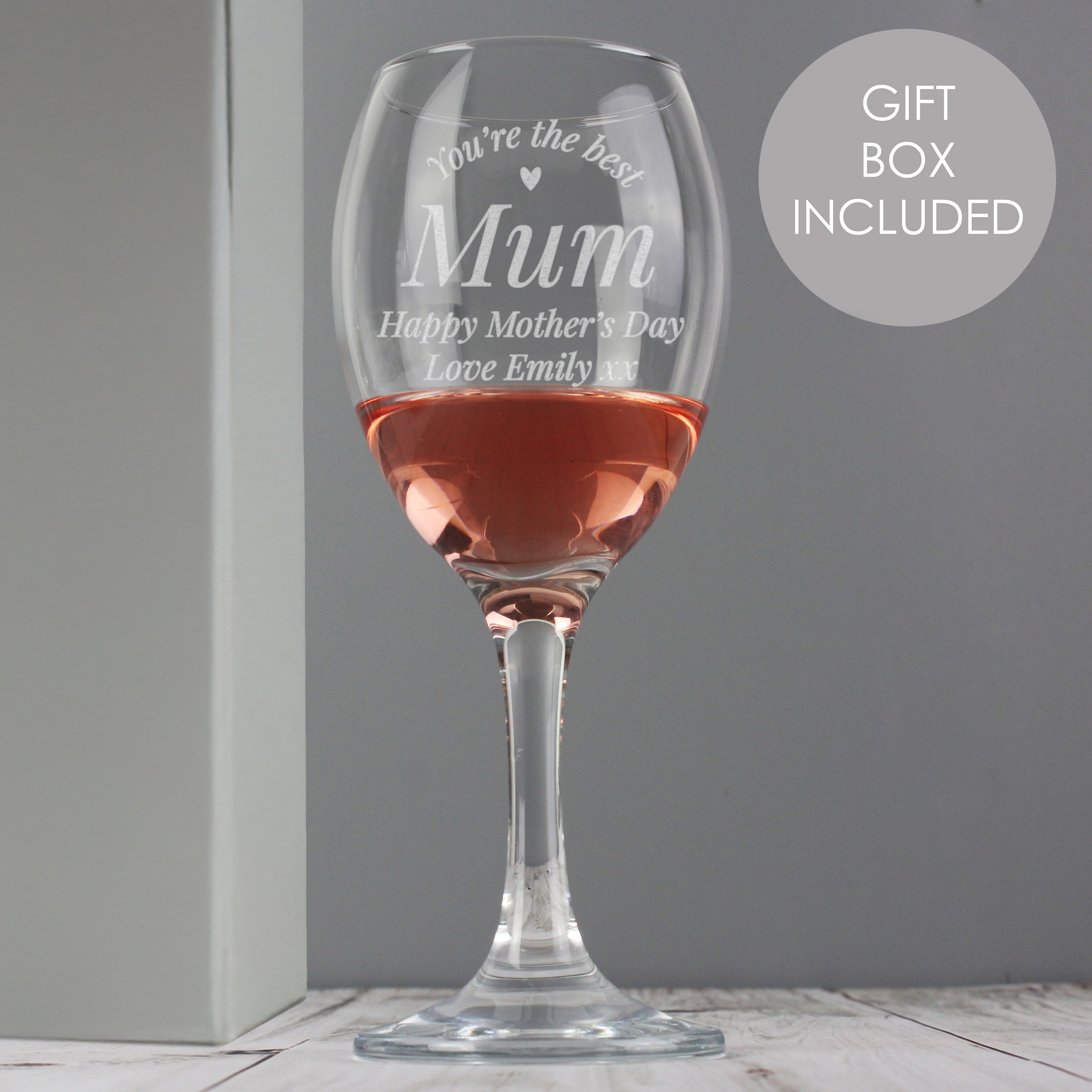 Personalised 'You're The Best' Wine Glass