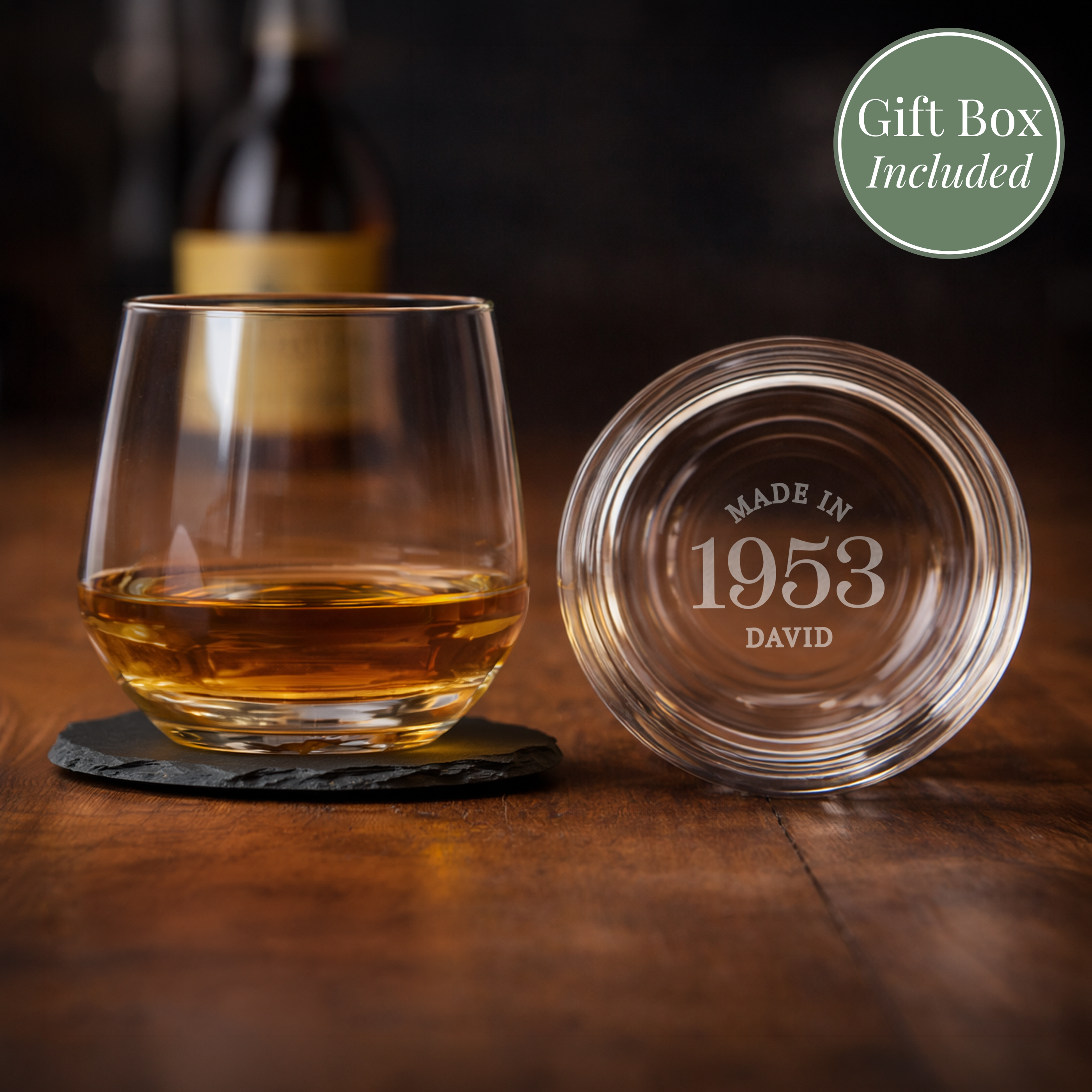 Personalised Base Engraved Tumbler with Gift Box