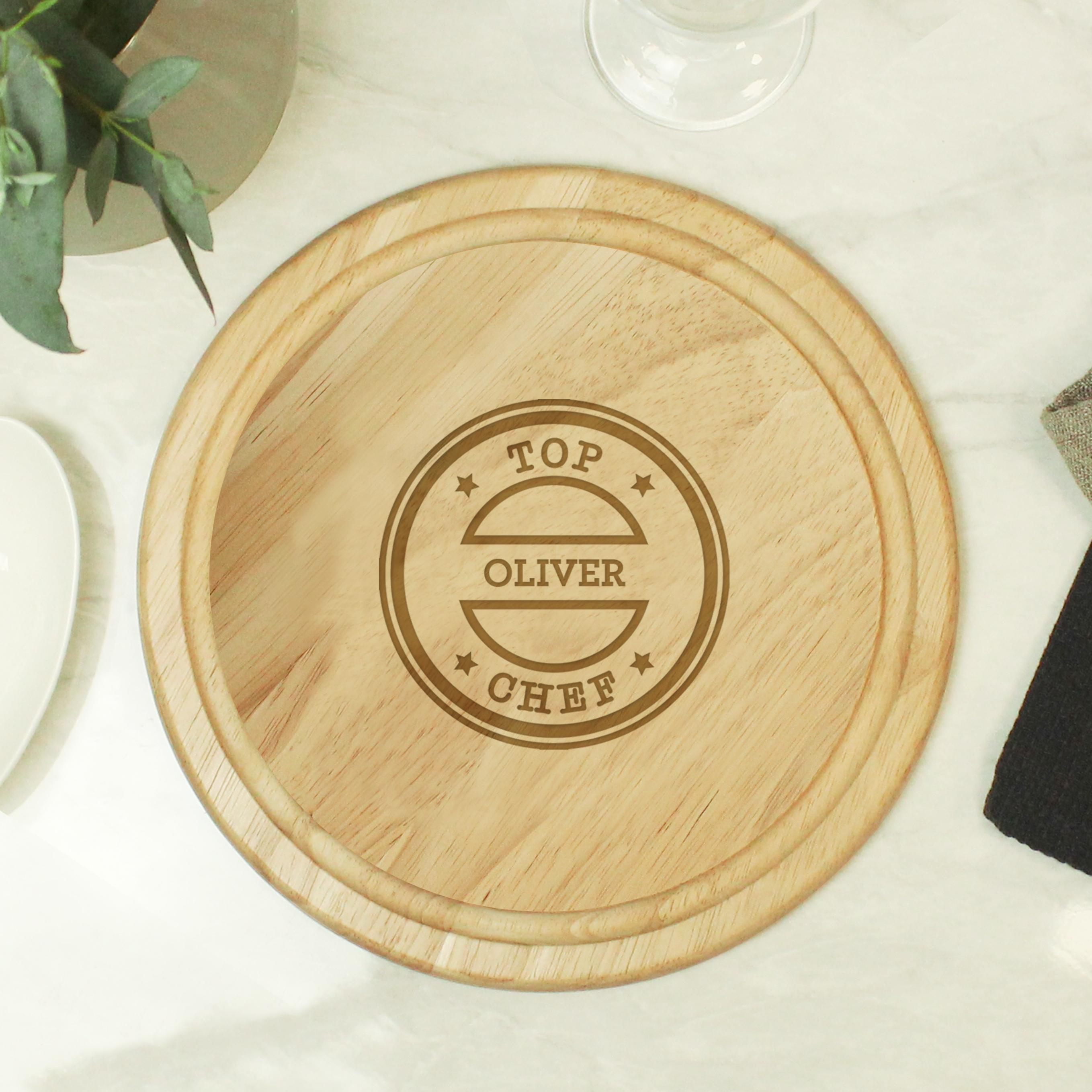Personalised Top Chef Large Chopping Board | Unique Gift