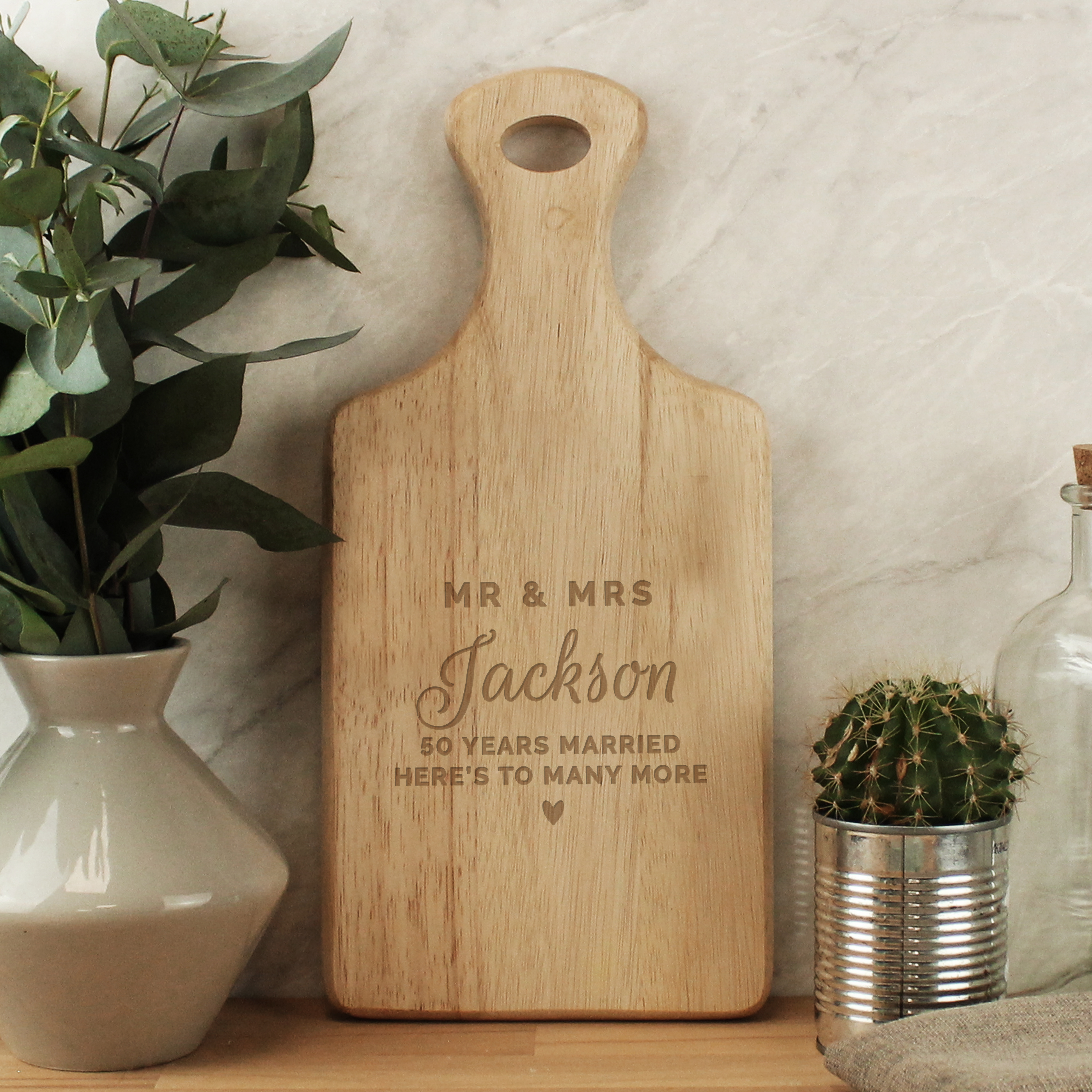 Personalised Wedding Wooden Paddle Board | Custom Couples Gift