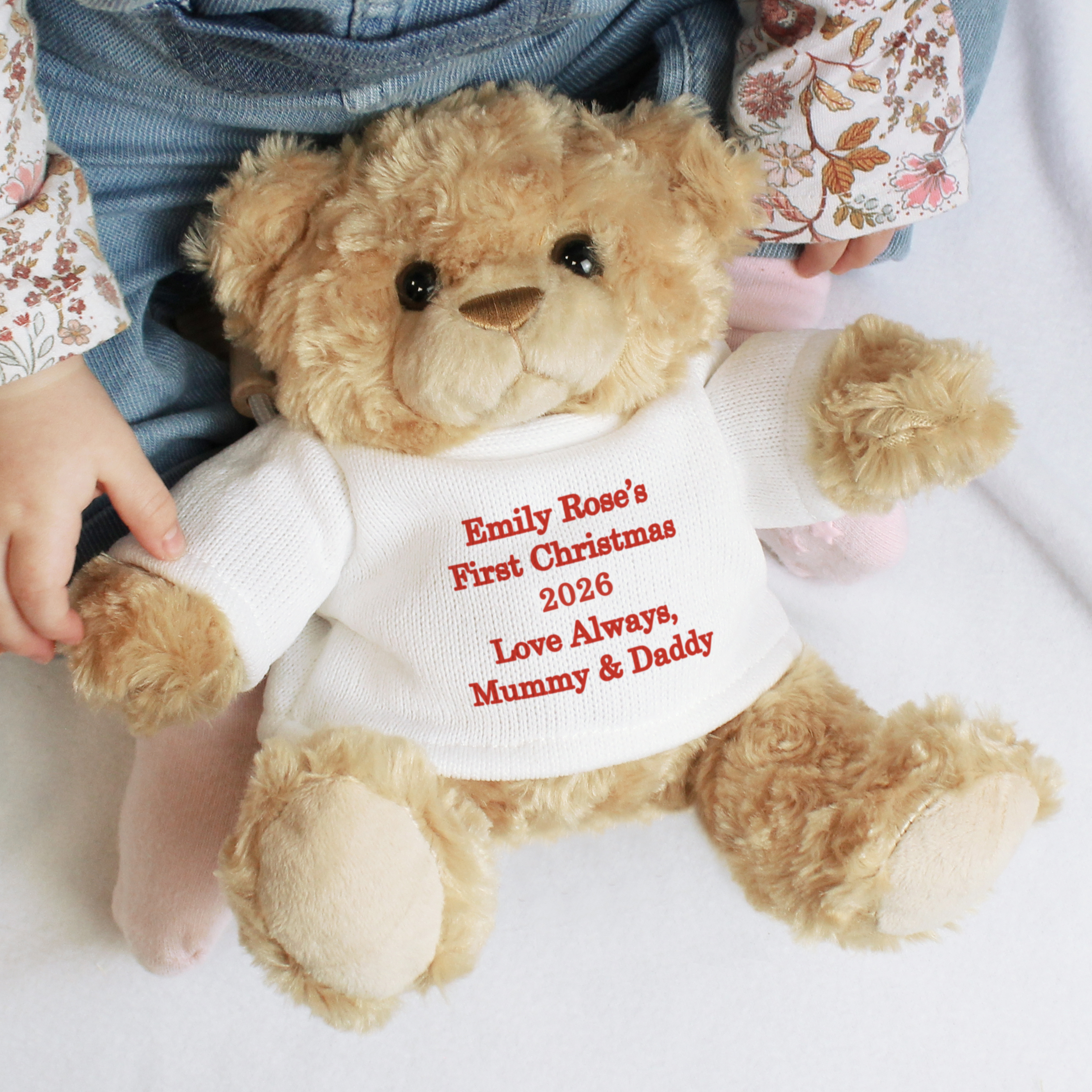 Personalised Teddy Bear with Red Message – Thoughtful Gift