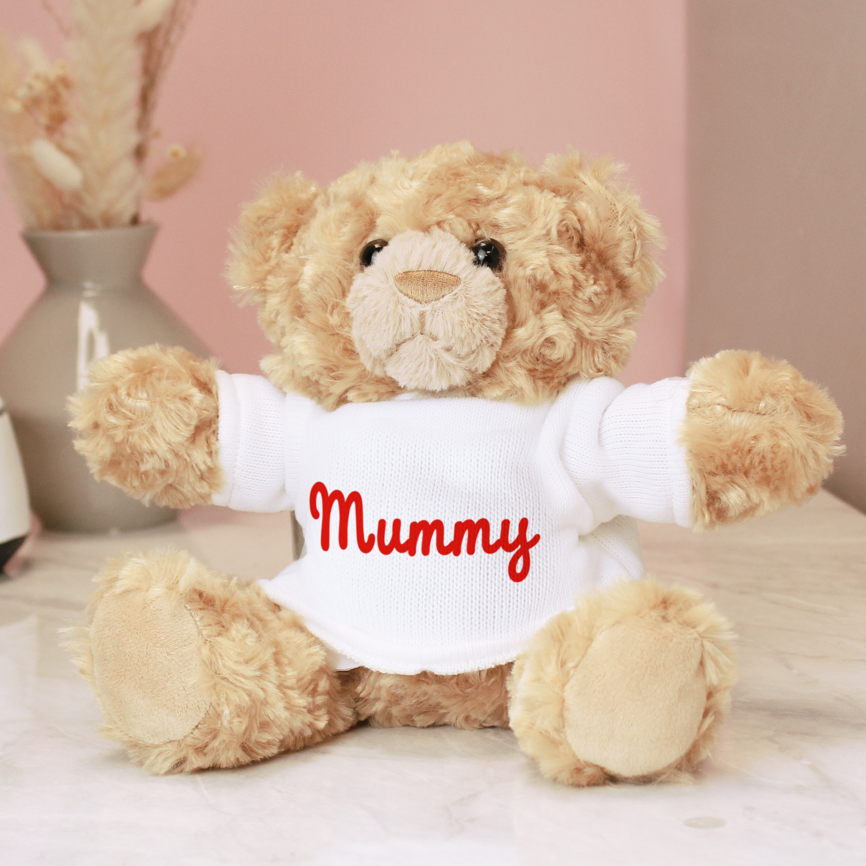 Personalised Red Name Only Teddy Bear