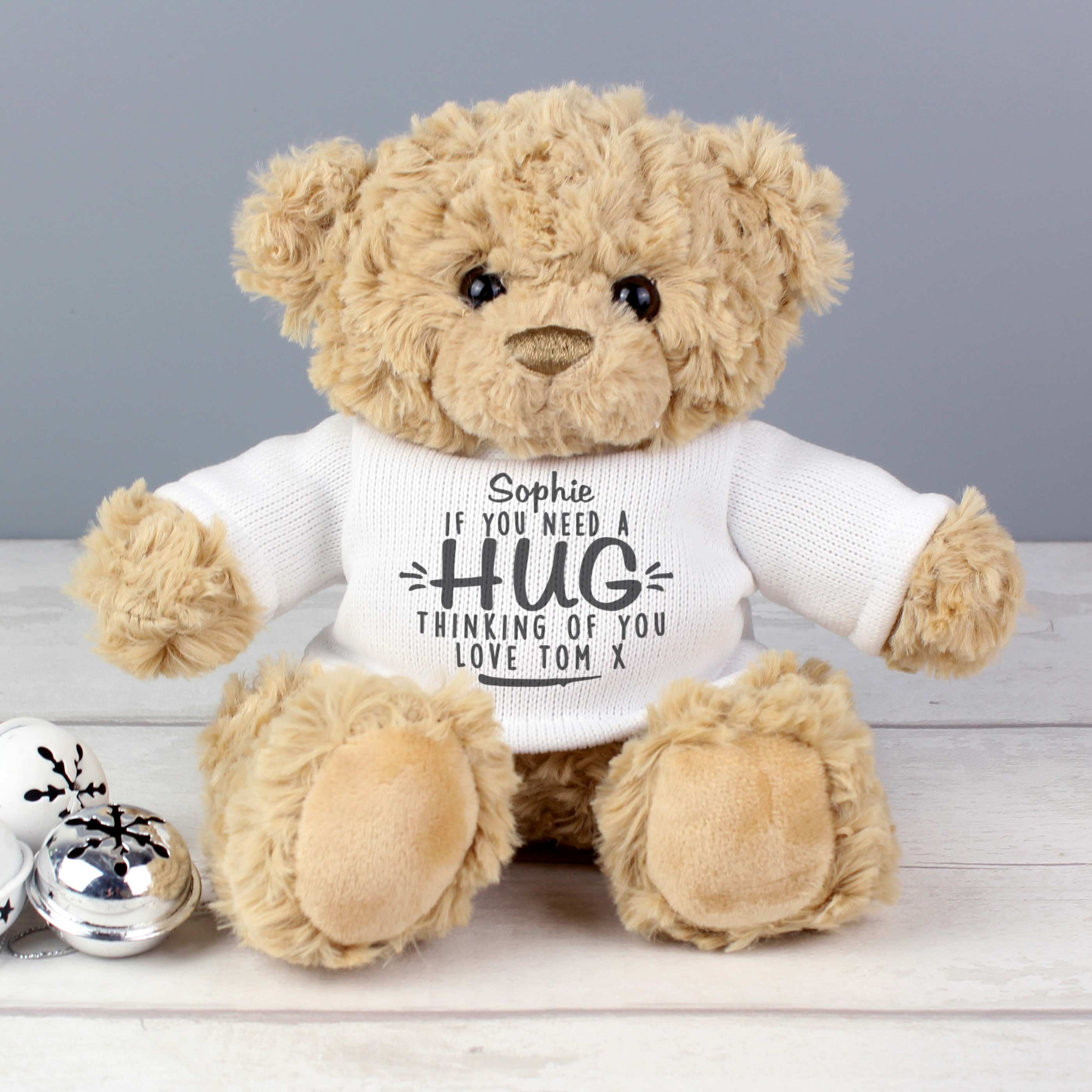 Personalised 'If You Need A Hug' Teddy Bear