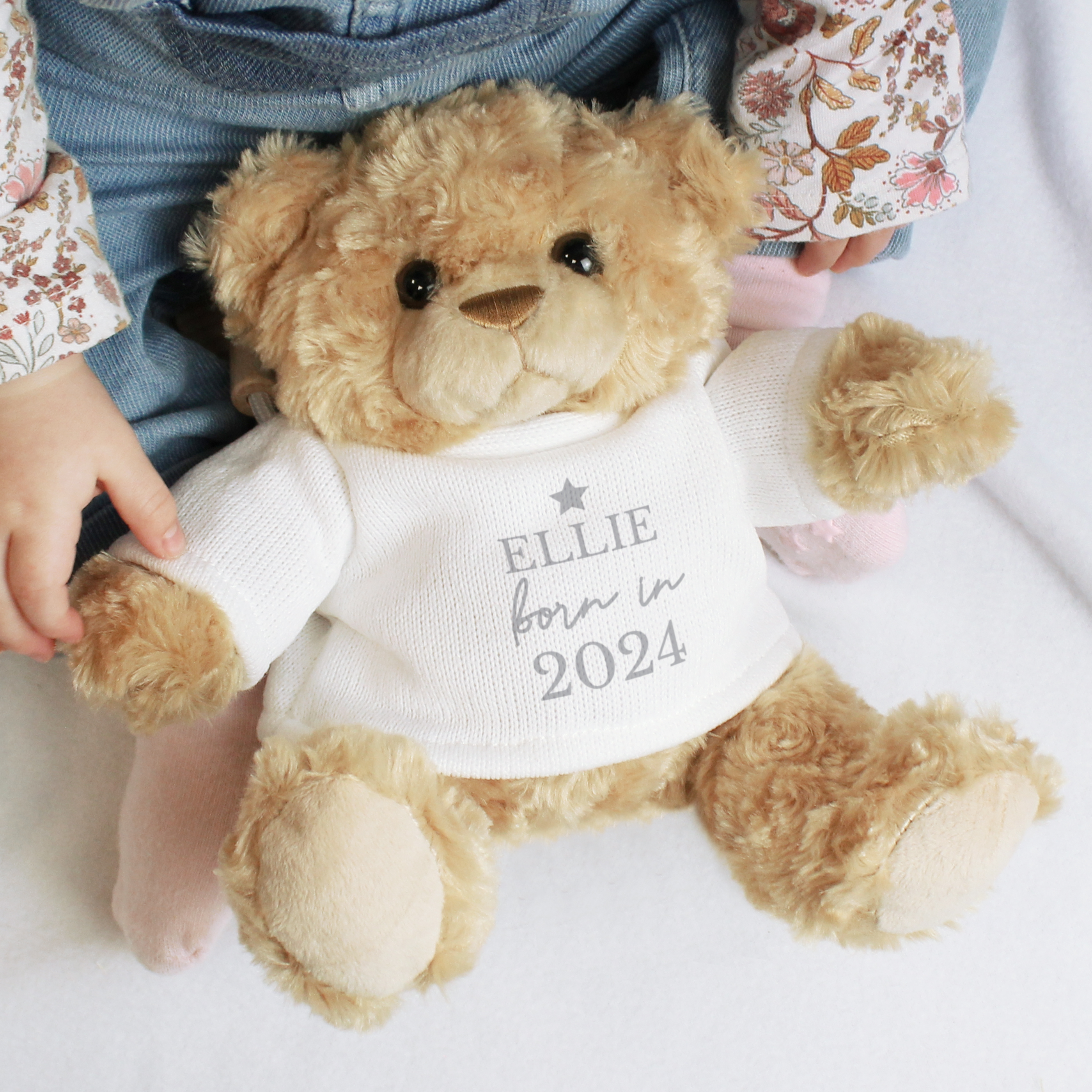 Personalised Born In Teddy Bear - New Baby Gift
