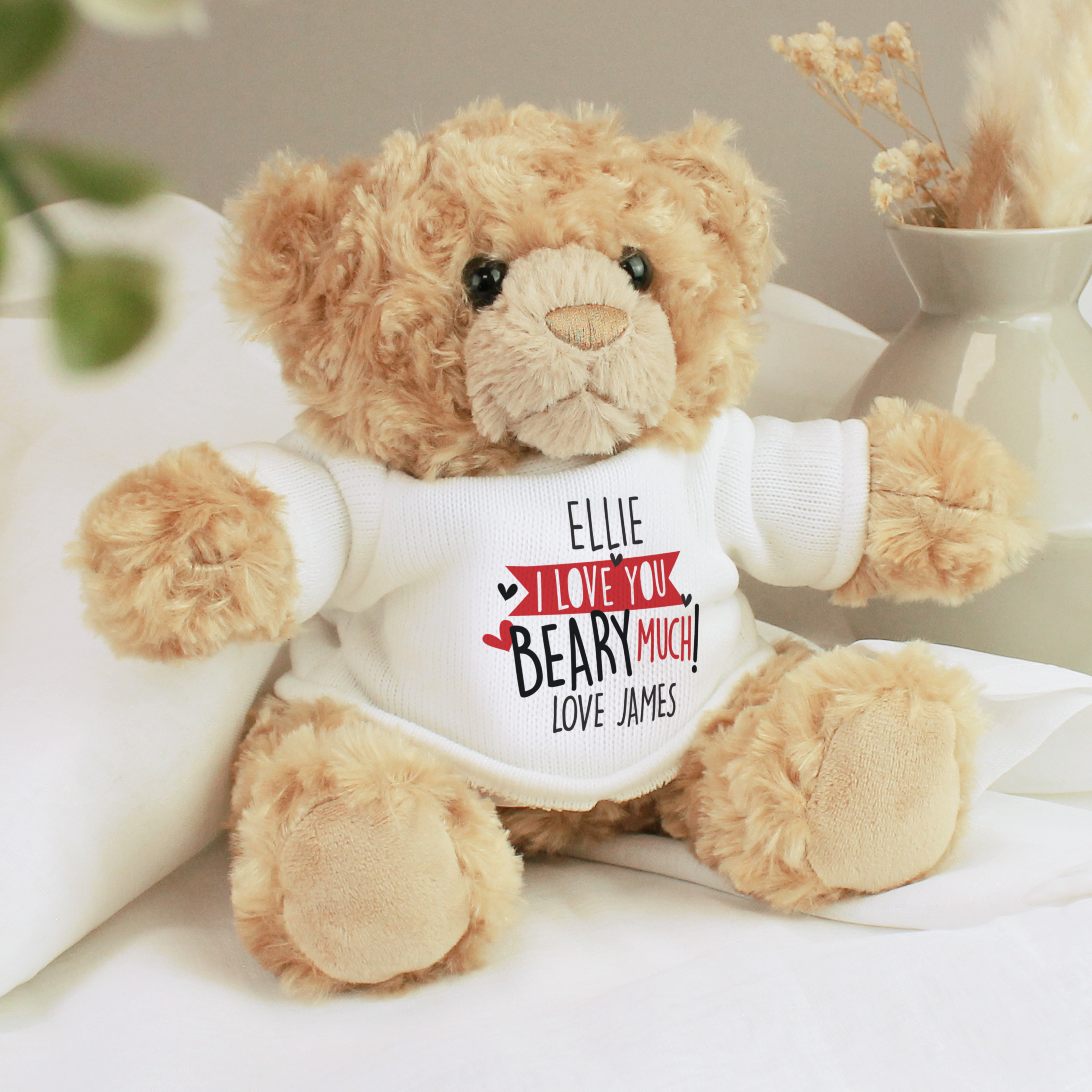 Personalised 'Love You Beary Much' Teddy Bear