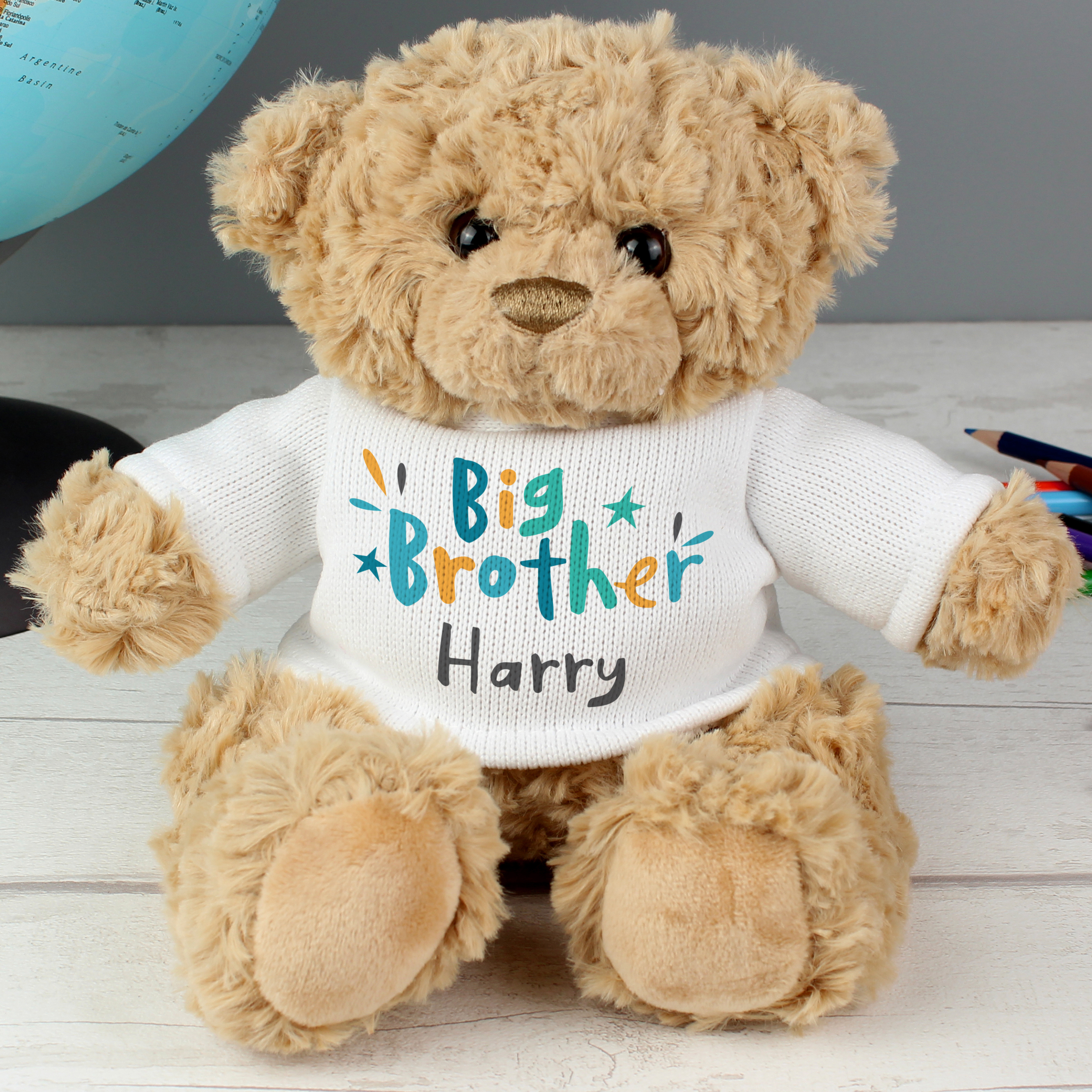 Personalised Big Brother Teddy Bear - New Sibling Gift