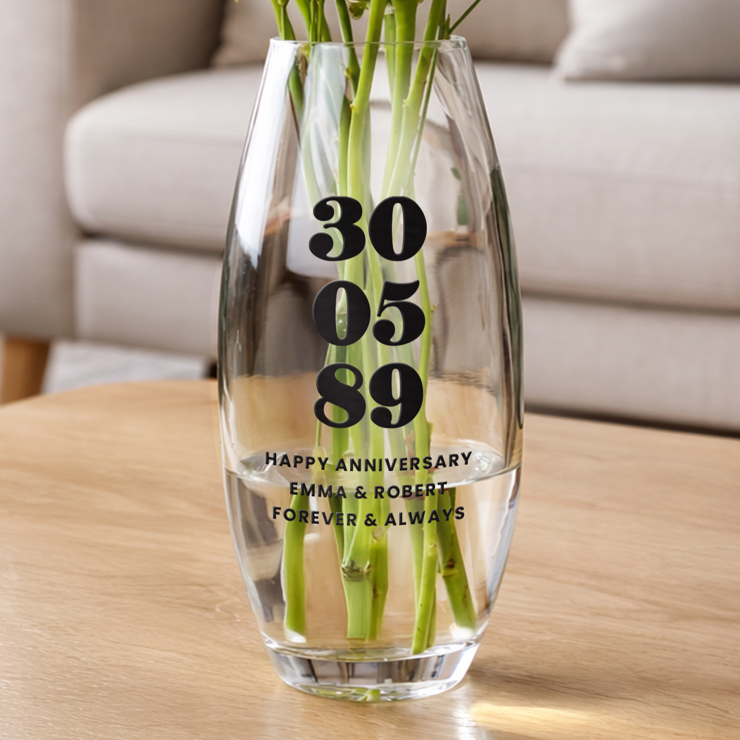Personalised Special Date Bullet Vase | Custom Gift