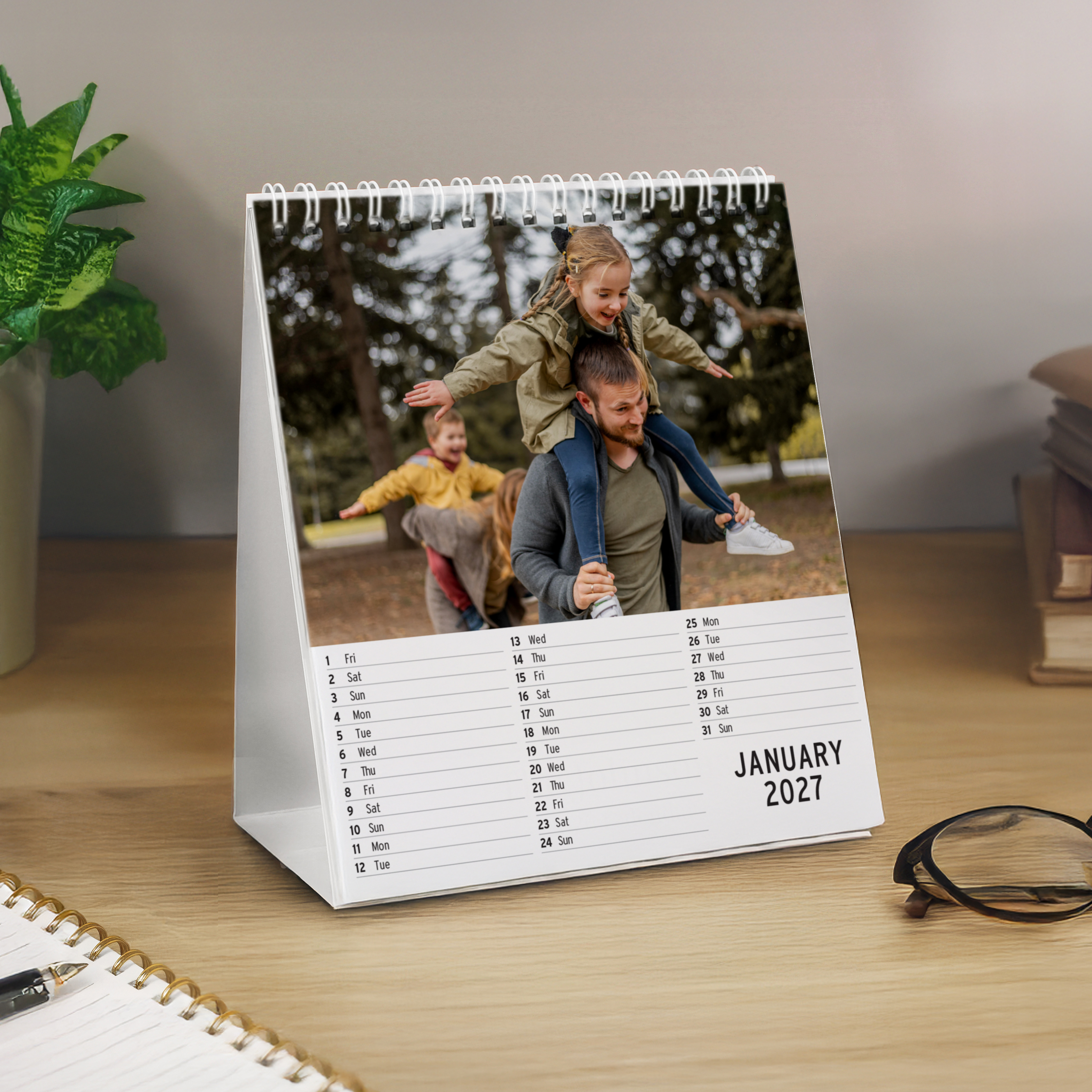 Personalised Photo Calendar | Custom Monthly Desk Calendar