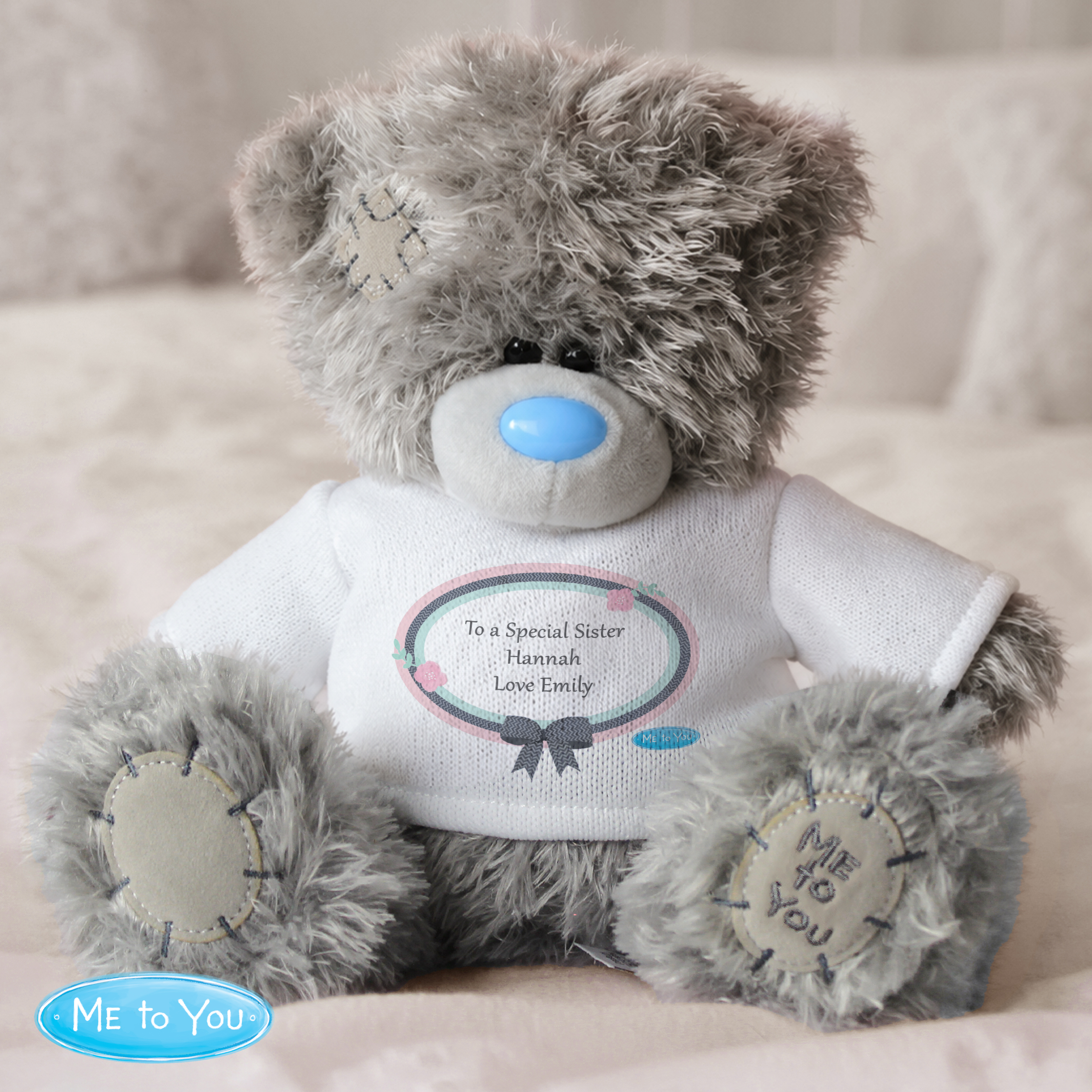 Personalised Me To You Bear with Pastel Bow T-Shirt