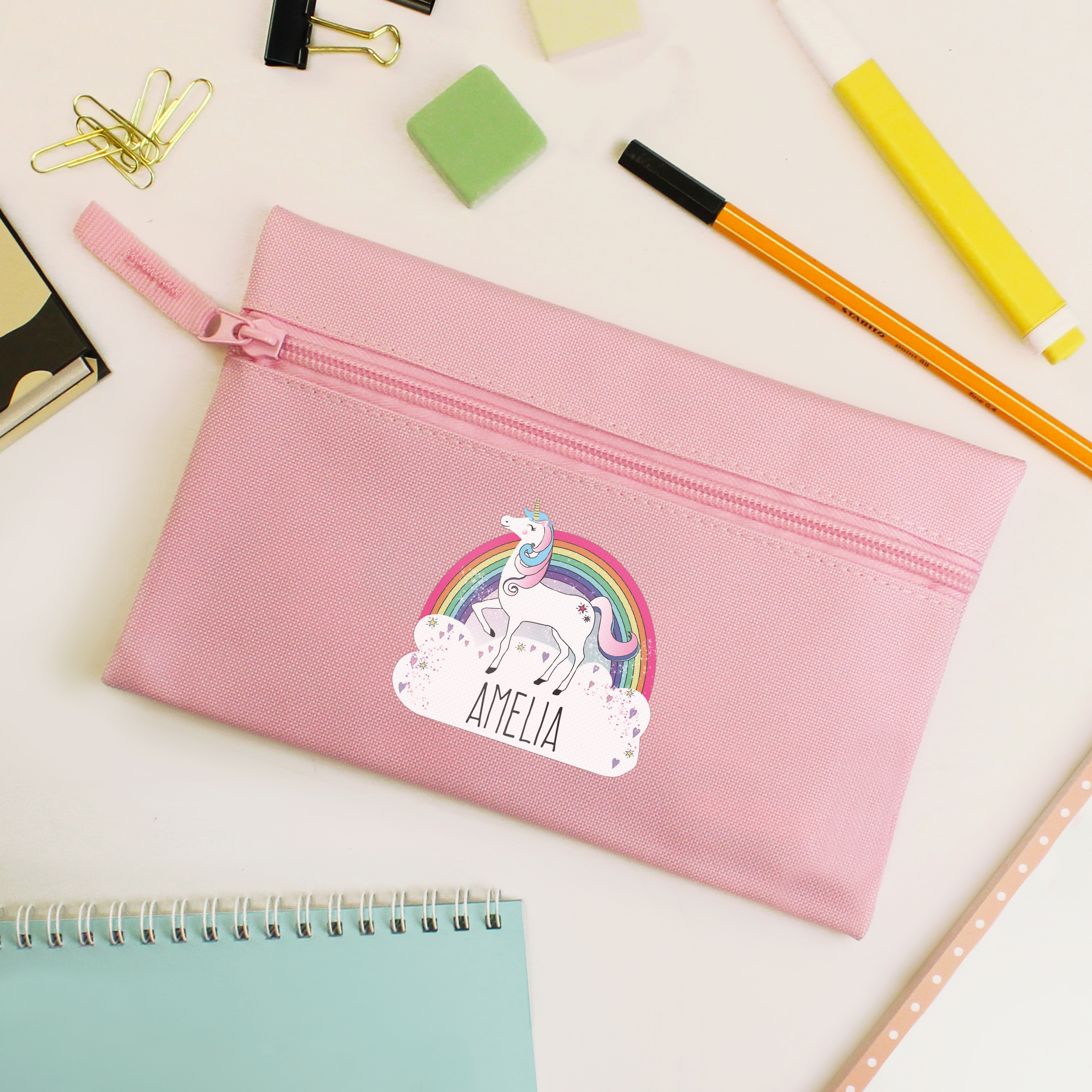 Personalised Pink Unicorn Pencil Case | Every Gift Gives