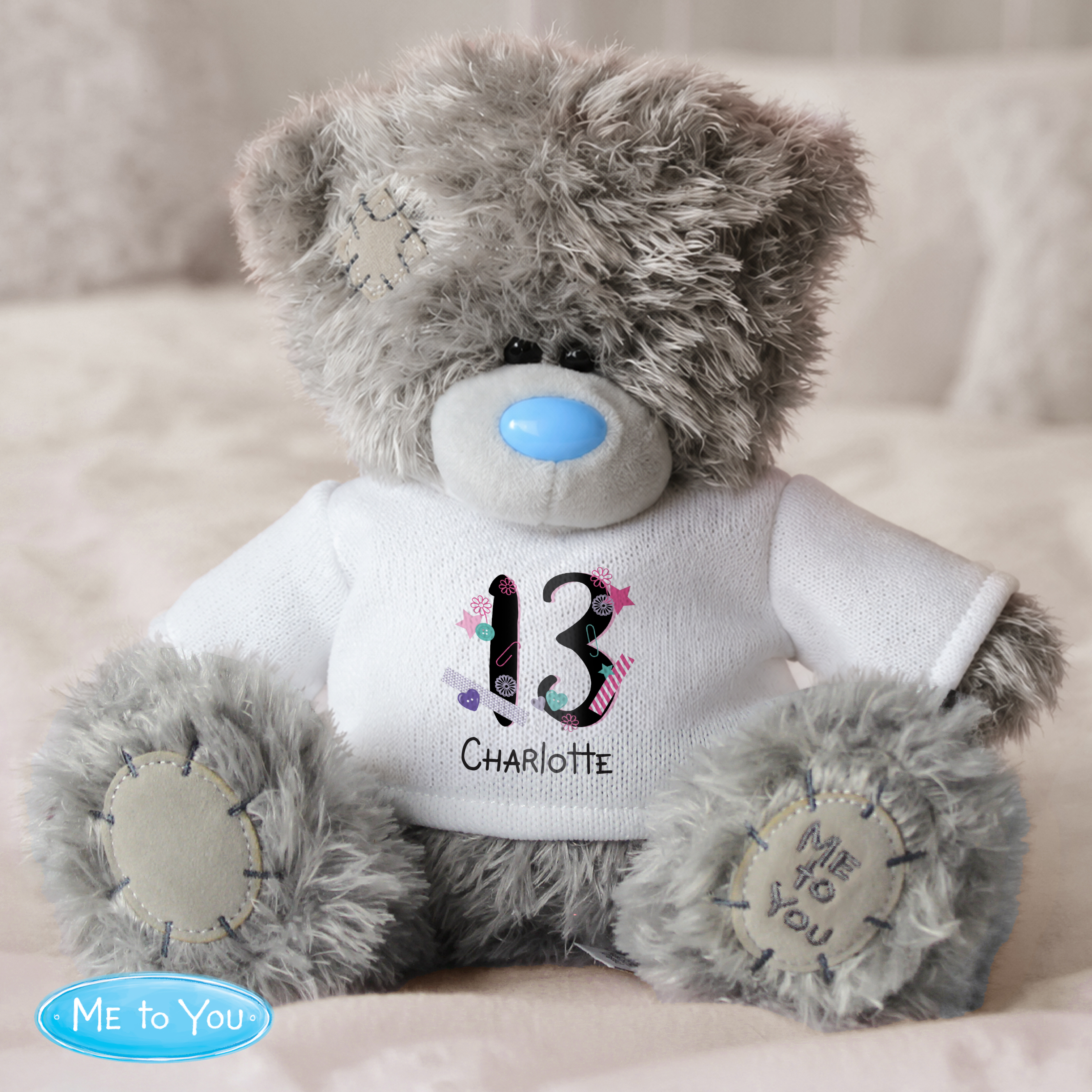 Personalised Me to You Big Age Birthday Teddy Bear
