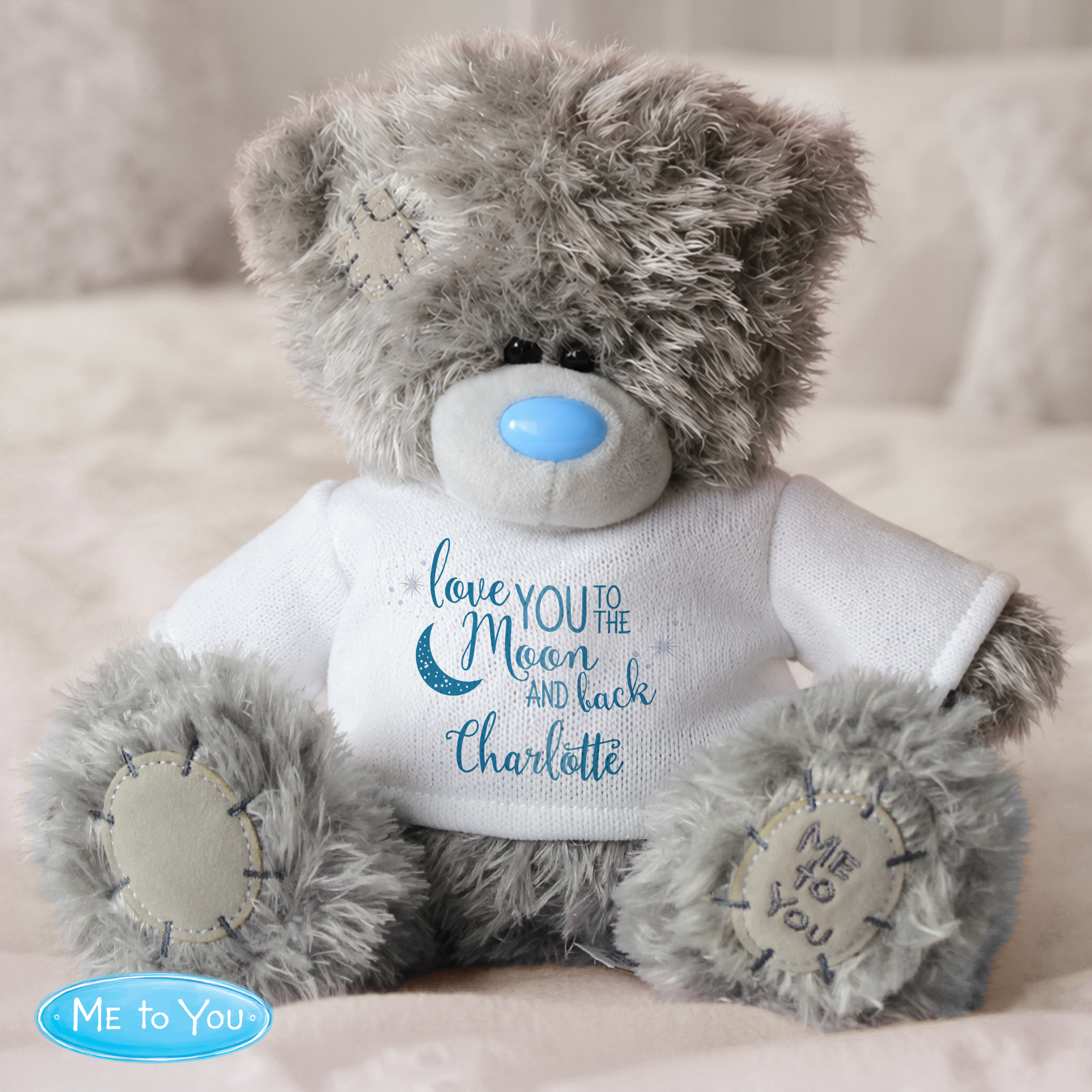Personalised Me to You 'To the Moon and Back' Teddy Bear