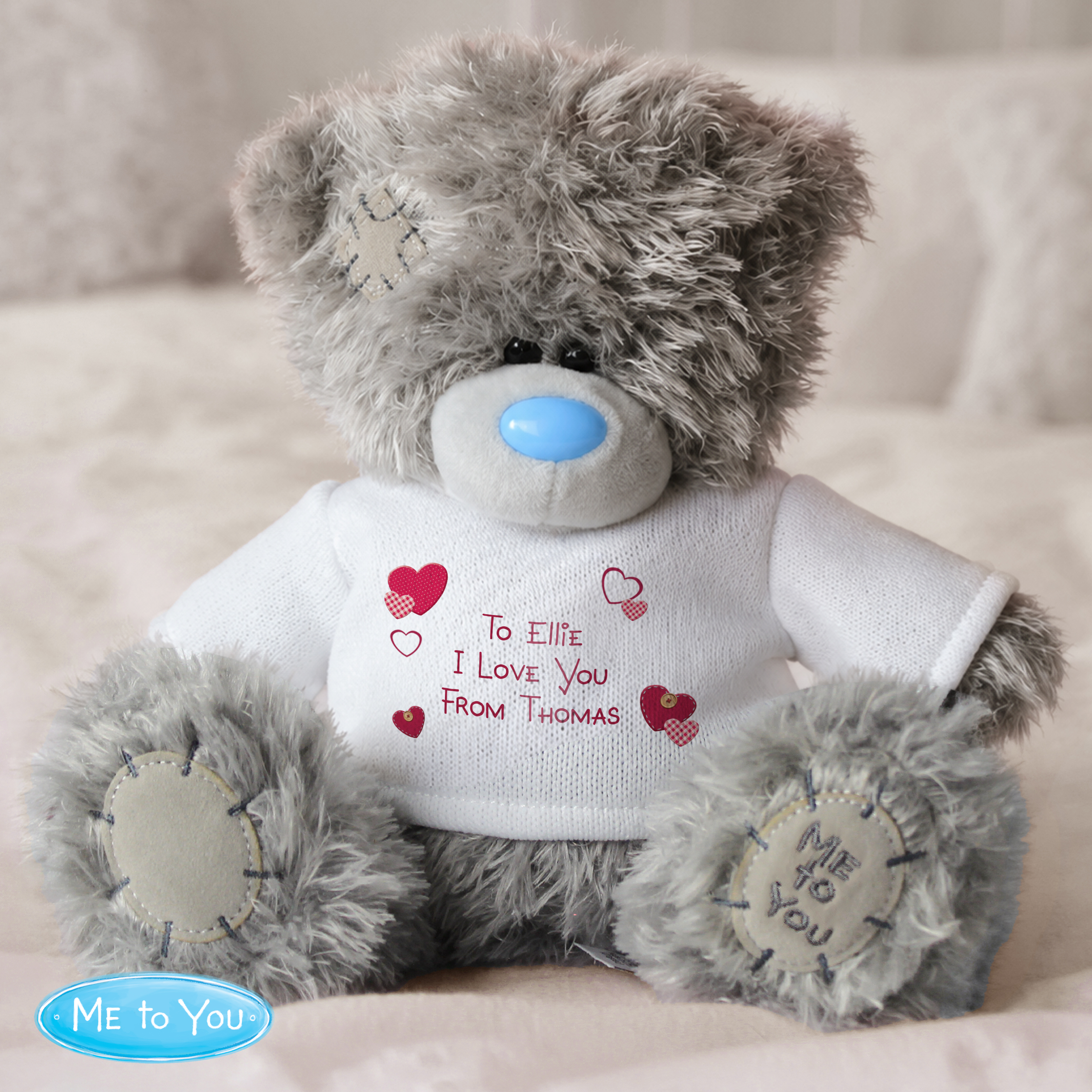 Personalised Me to You Bear Hearts T-Shirt Teddy