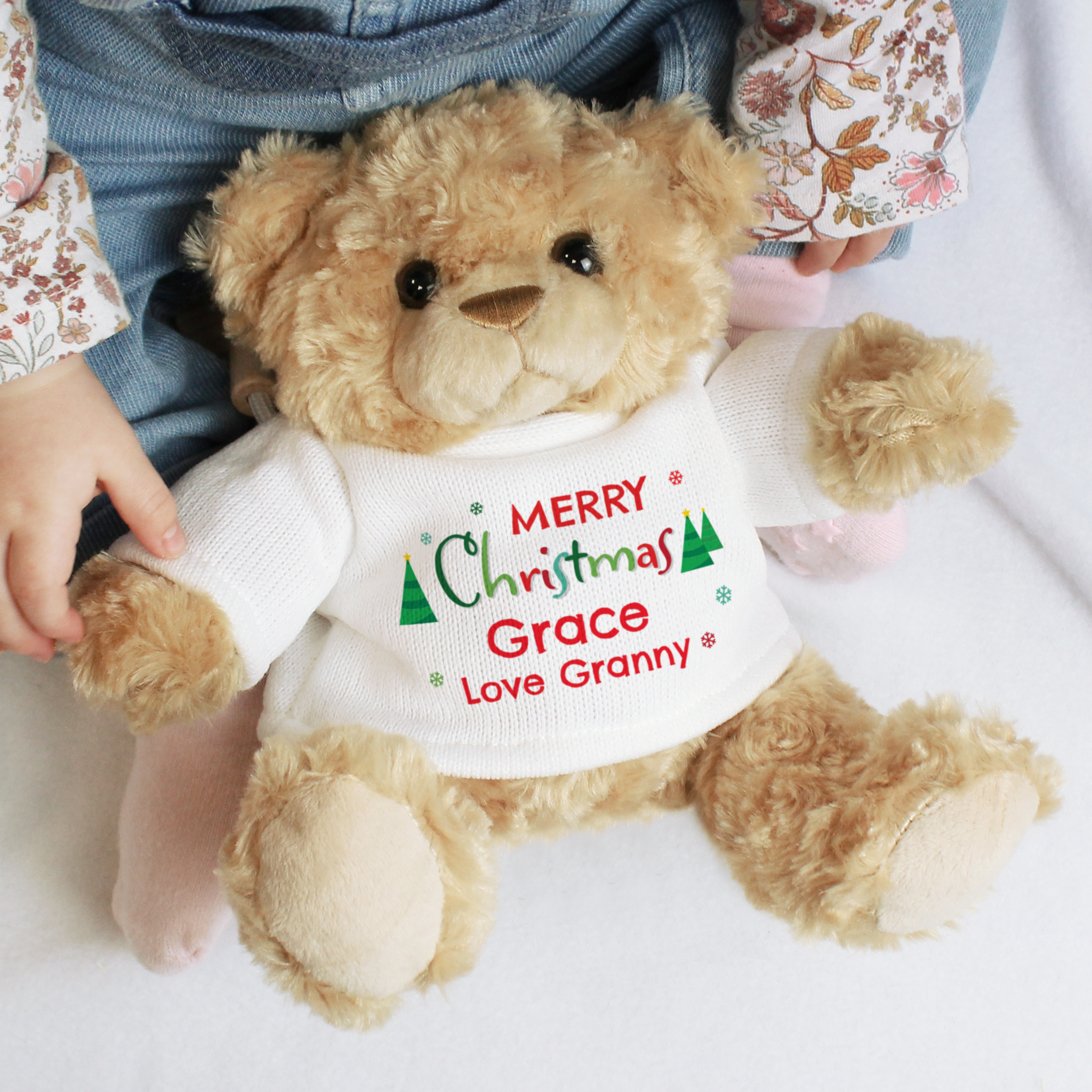 Personalised Christmas Teddy Bear – Festive Gift