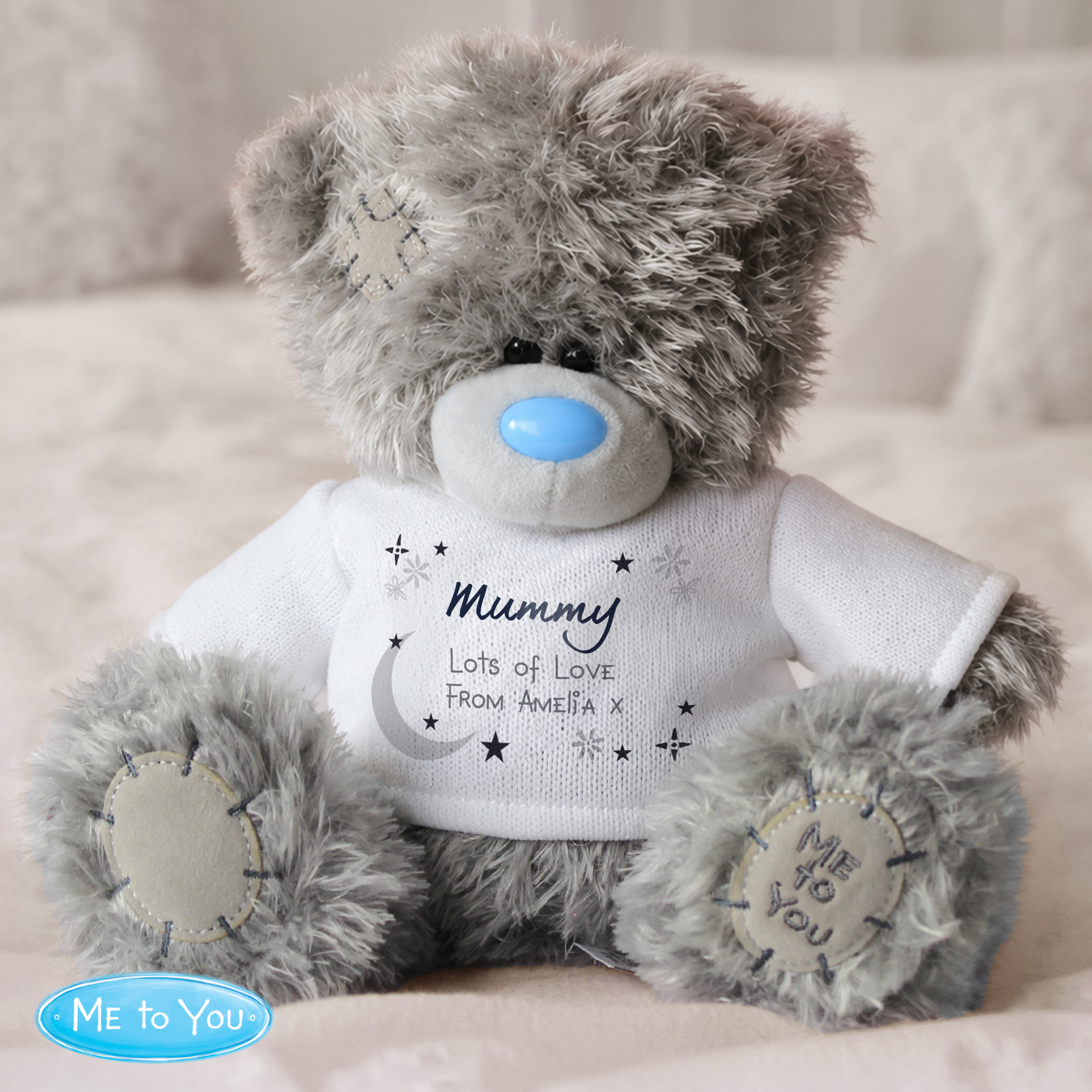 Personalised Me to You Moon & Stars Teddy Bear