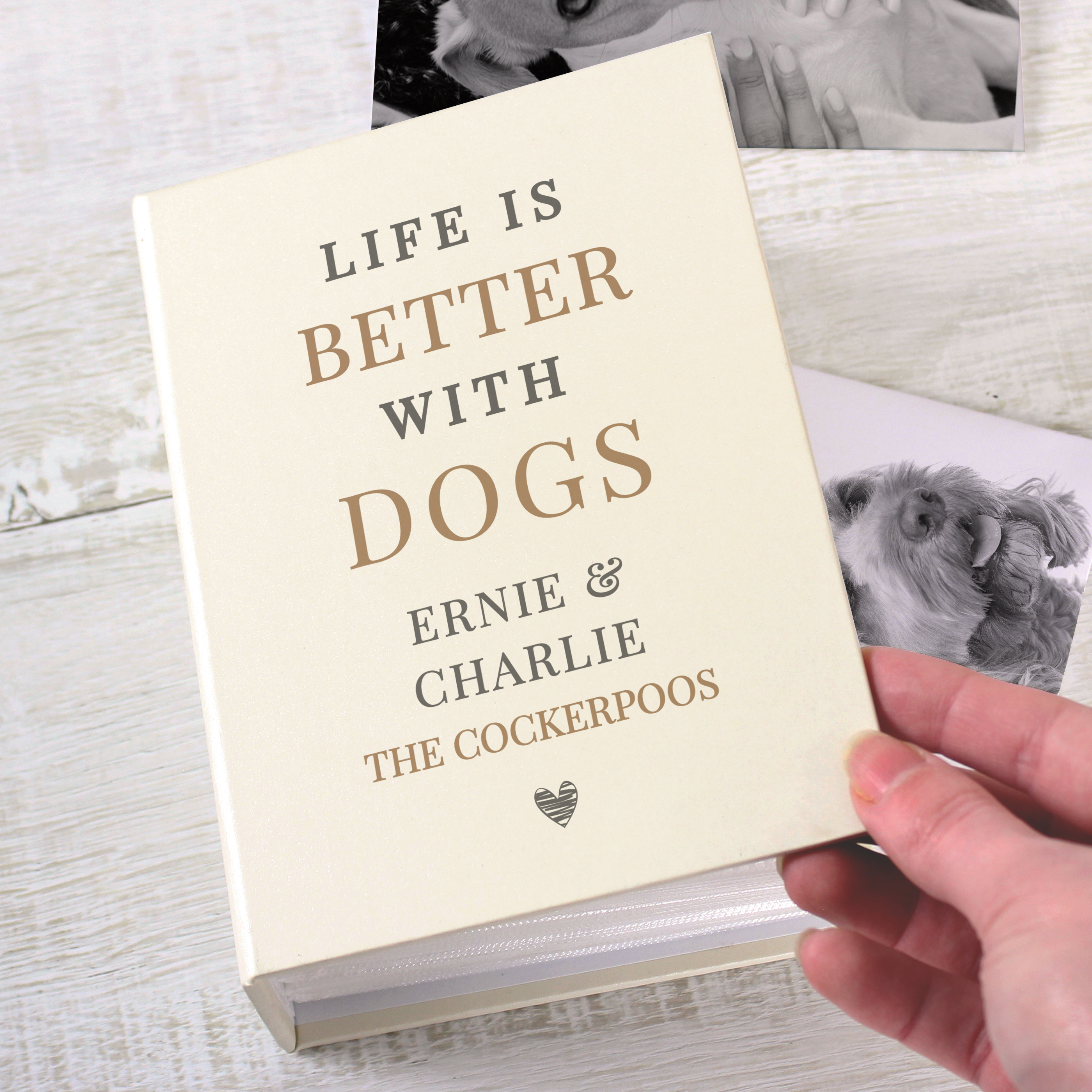 Personalised 'Life is Better With' Pet Photo Album 6x4