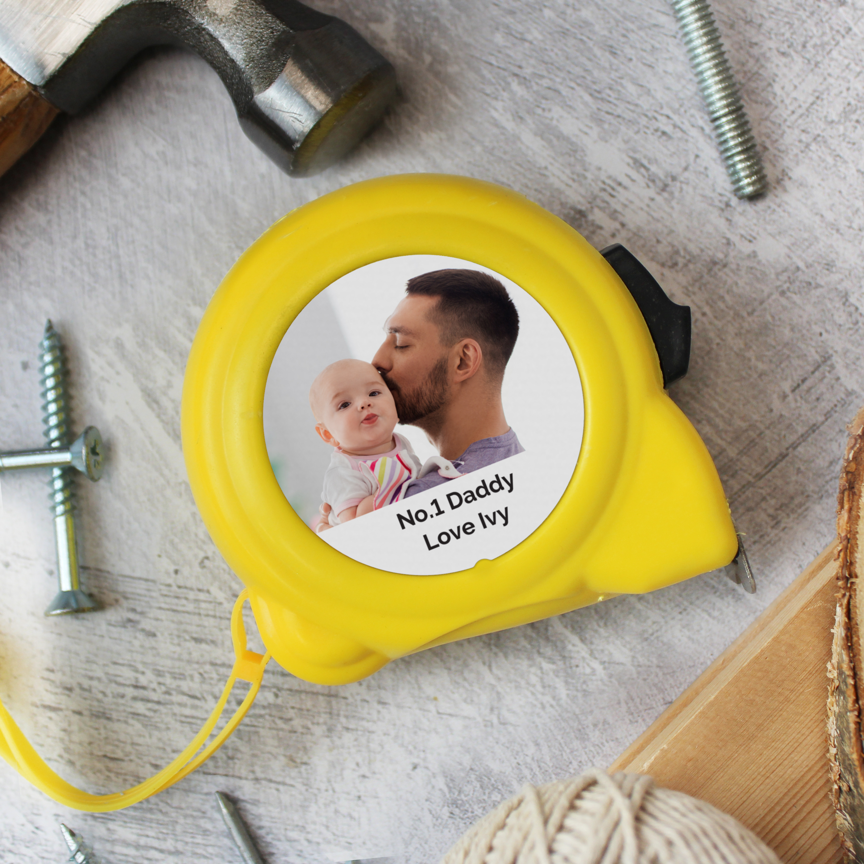 Personalised Photo Upload Tape Measure | Custom DIY Gift