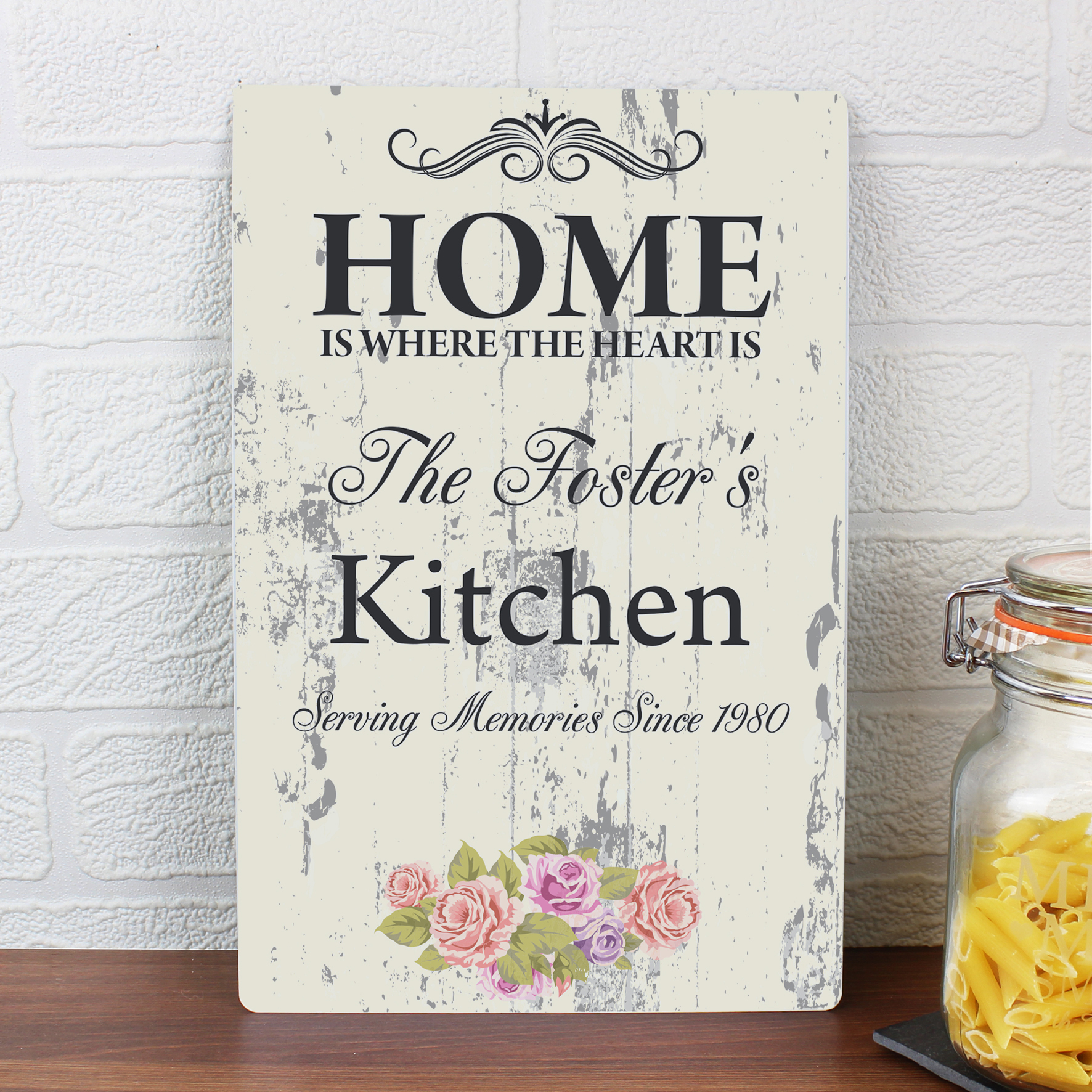 Personalised Shabby Chic Sign | Custom Home Plaque
