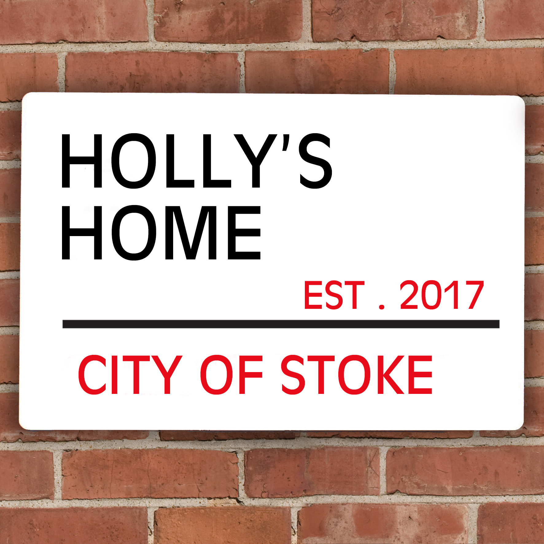 Personalised London Street Sign | Custom Home Decor