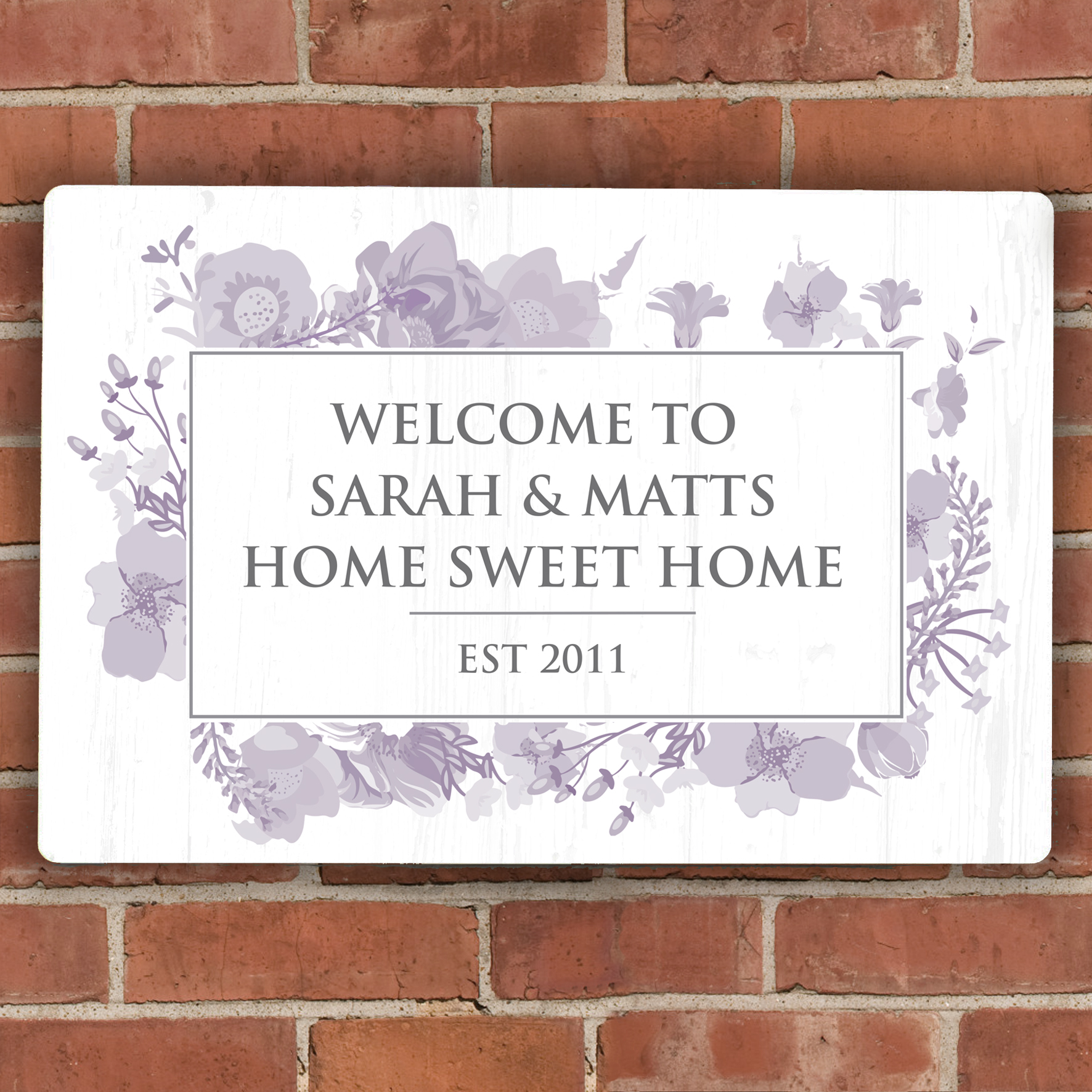 Personalised Soft Watercolour Metal Sign | Every Gift Gives