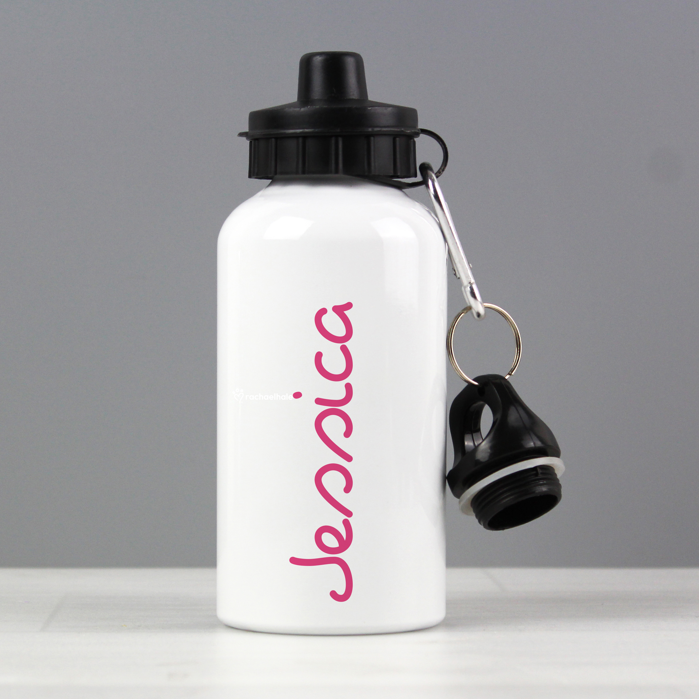 Personalised Pink Name Water Bottle | 400ml