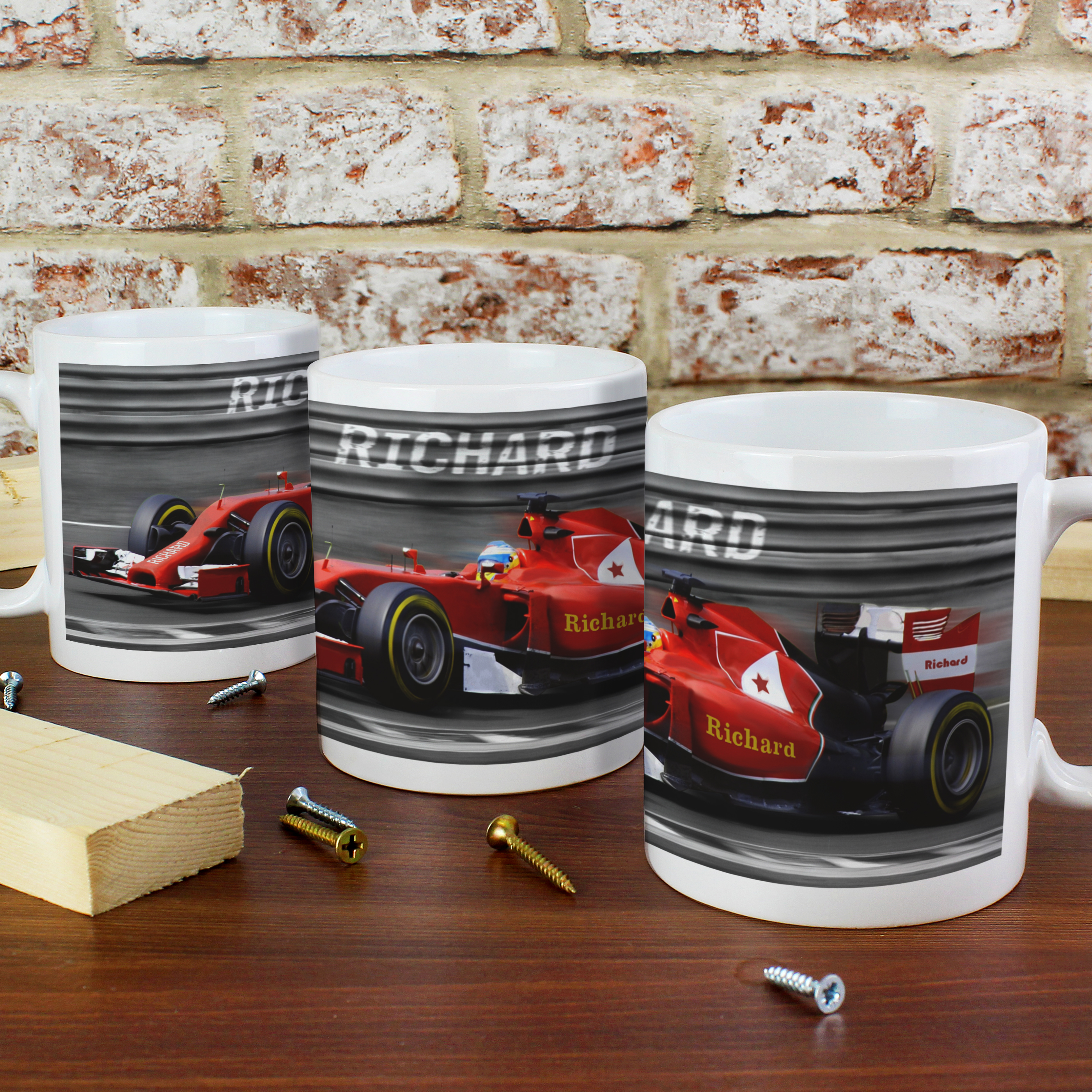 Personalised Formula 1 Mug | Custom F1 Racing Gift with Name